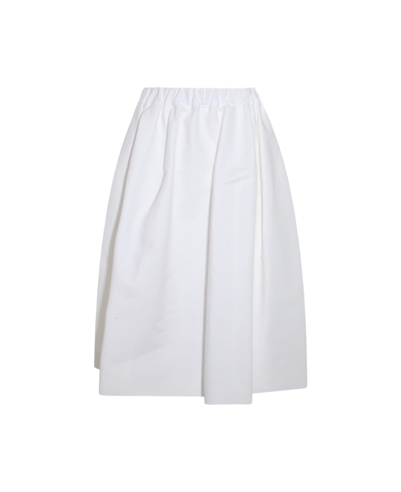 Marni White Cotton Skirt - LILY WHITE スカート