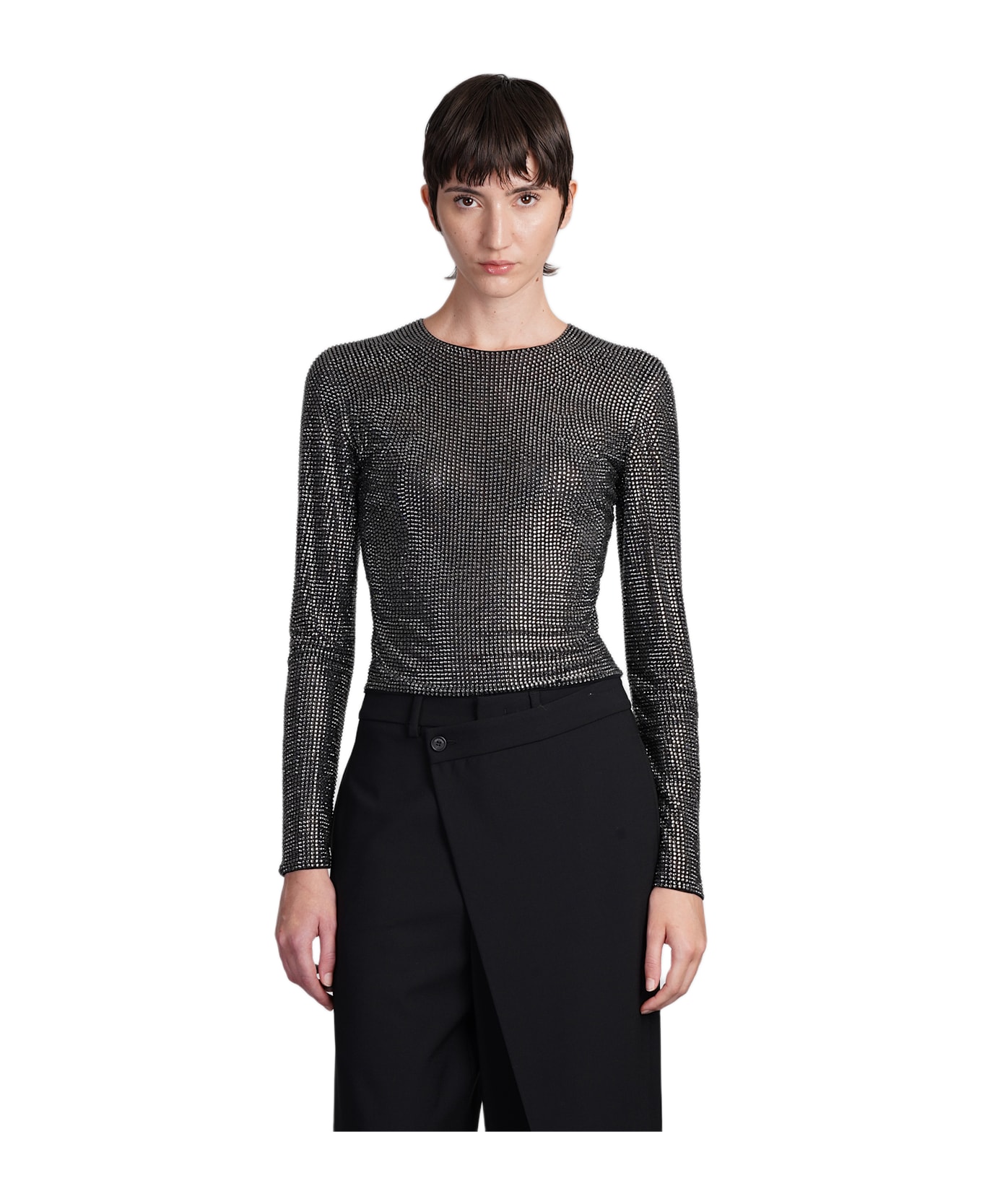 Giuseppe di Morabito Topwear In Black Polyamide - black