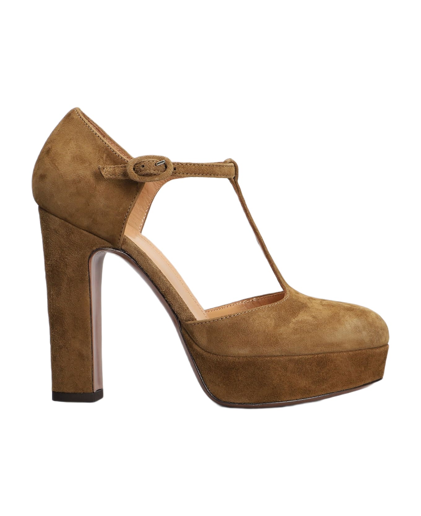 Relac Pumps In Brown Suede - brown