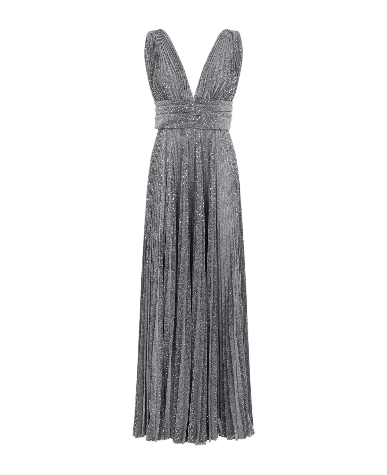 Dolce & Gabbana Plisse Soleil Dress - Argento