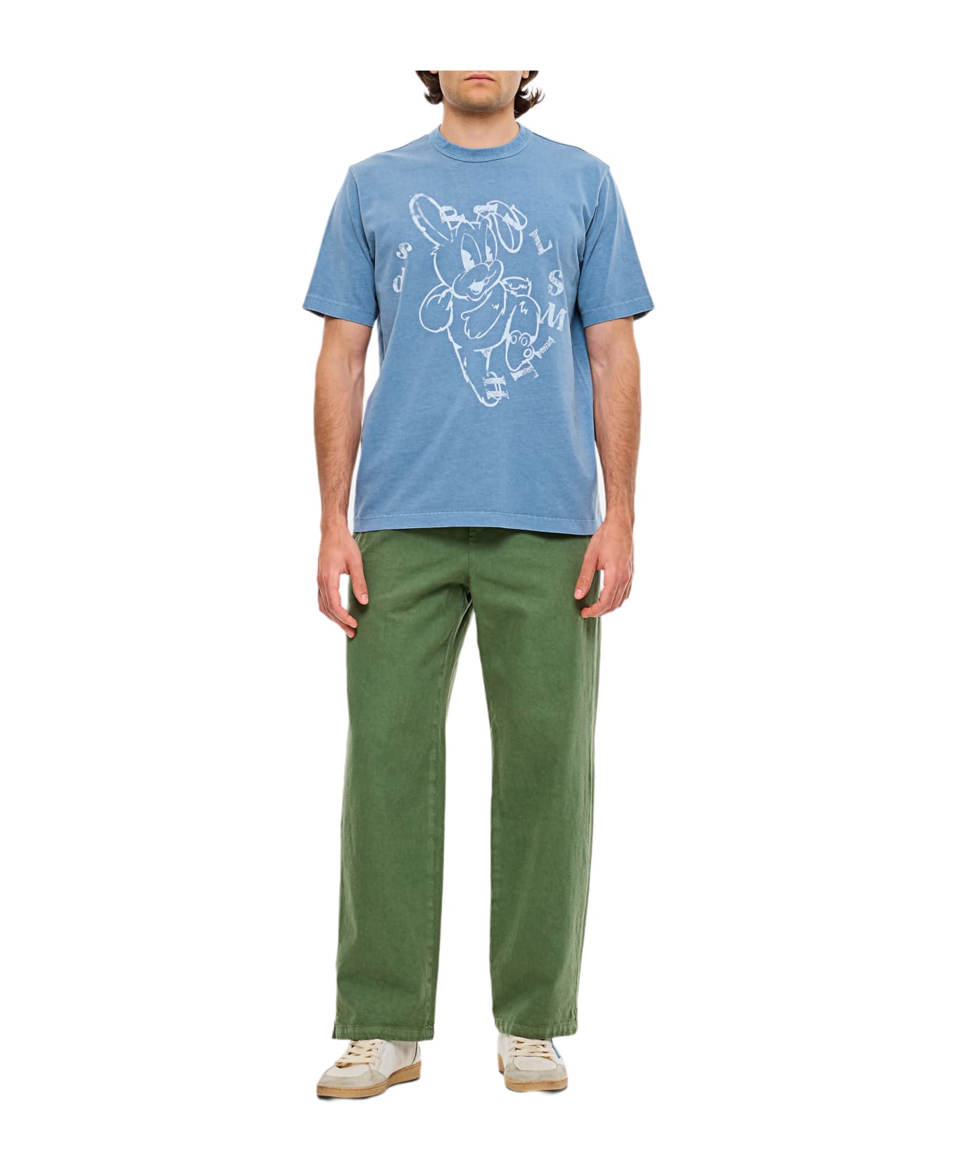 Paul Smith Cotton T-shirt Sky Bunny - Clear Blue