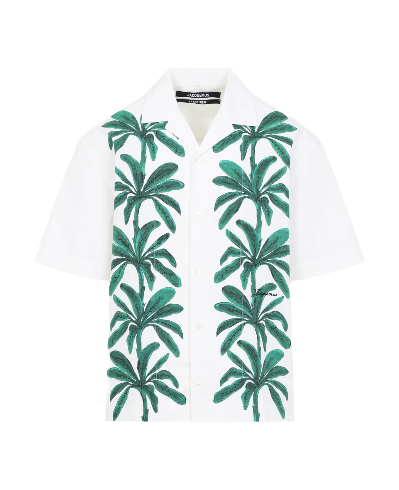 Jacquemus Shirt With Floral Pattern - Bz Print Painted Palmtrees W