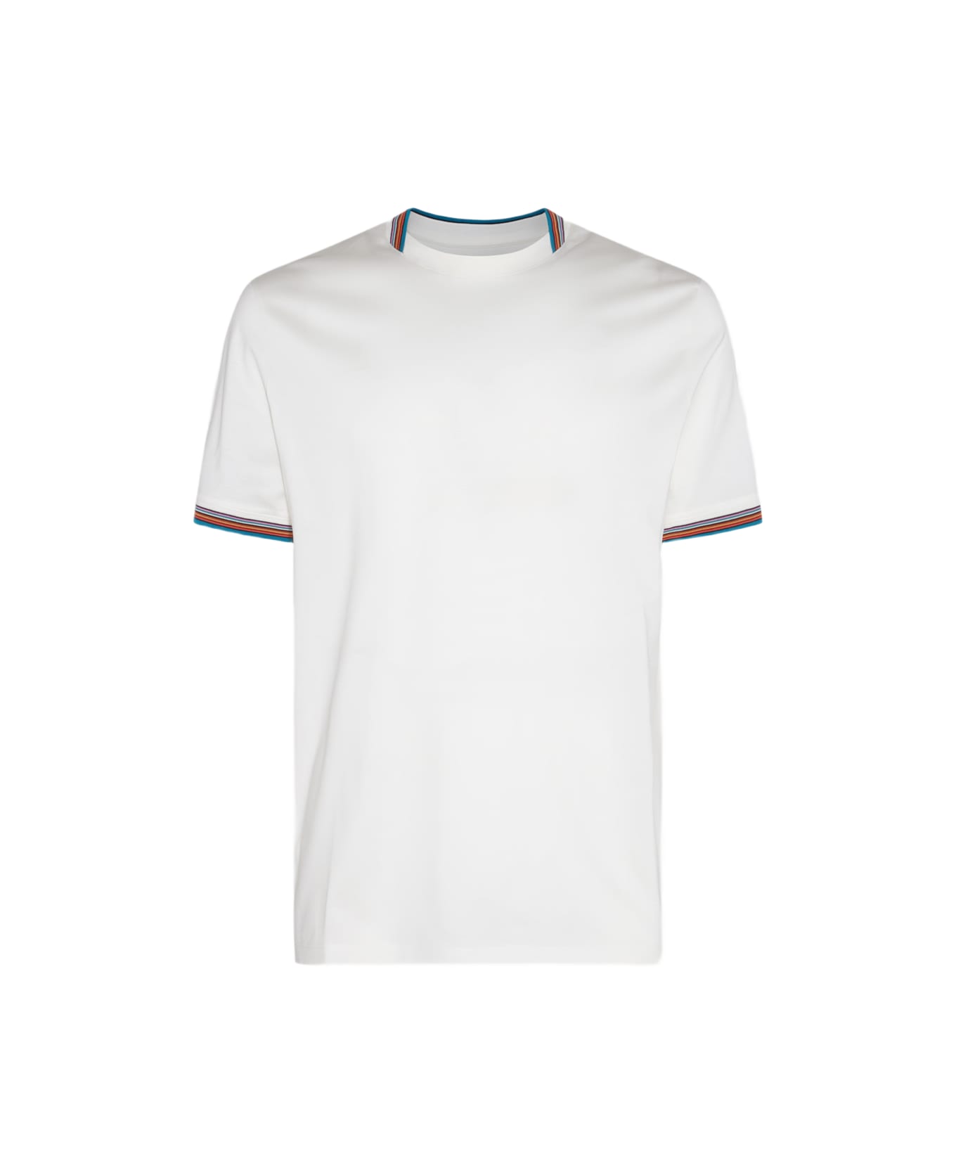 Paul Smith White Multicolour Cotton T-shirt - White
