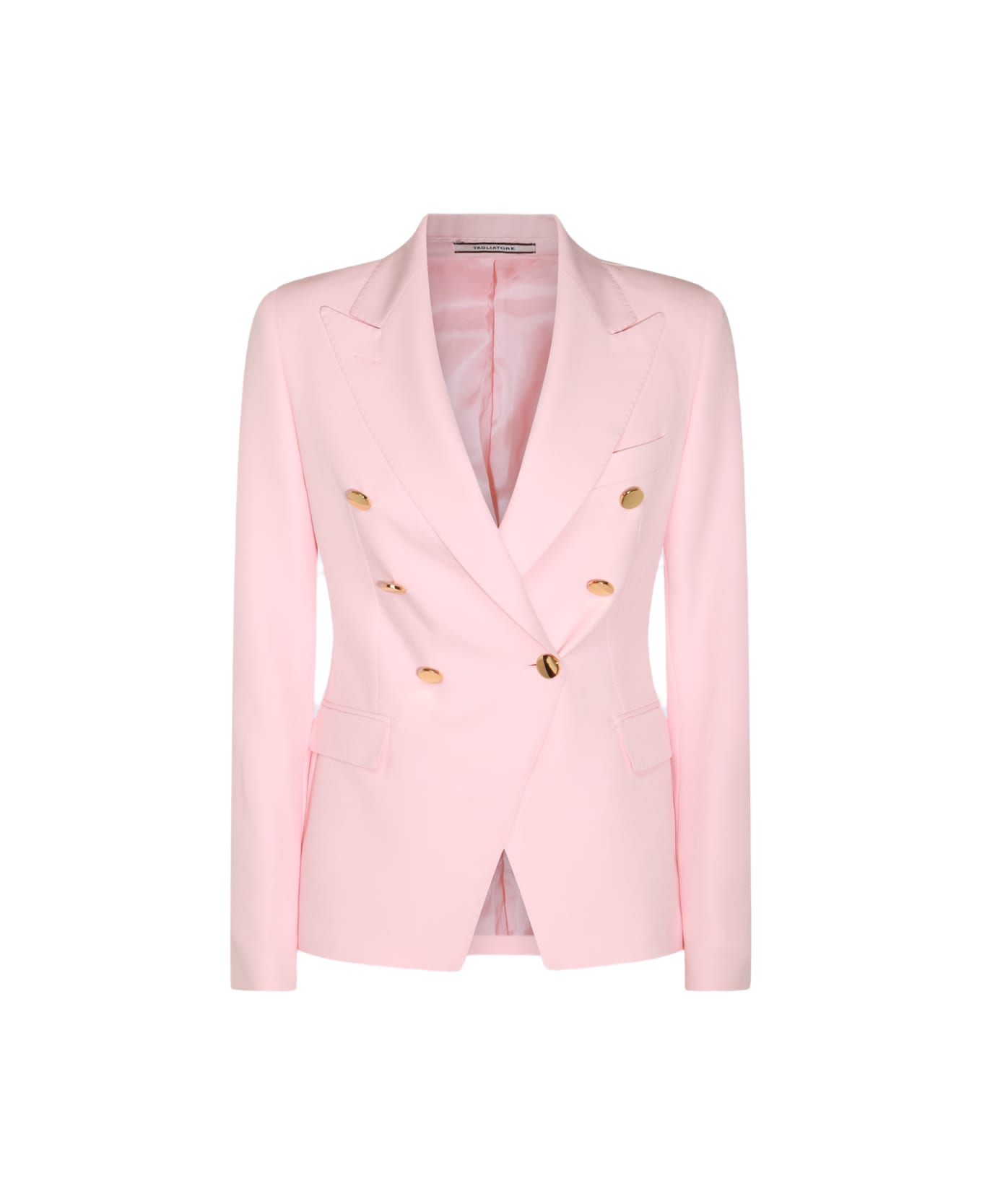Tagliatore Pink Cotton Blazer - Pink