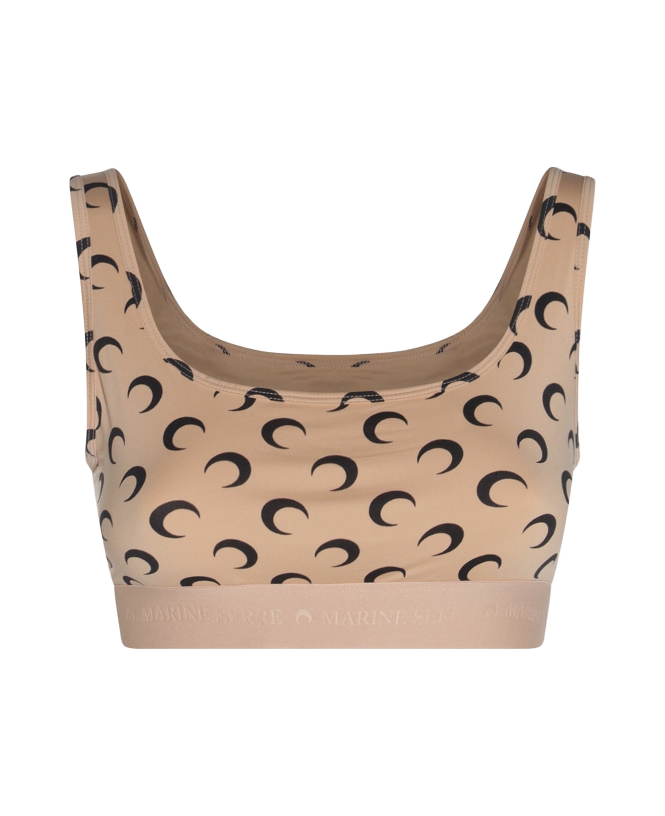 Marine Serre Beige Top - Brown