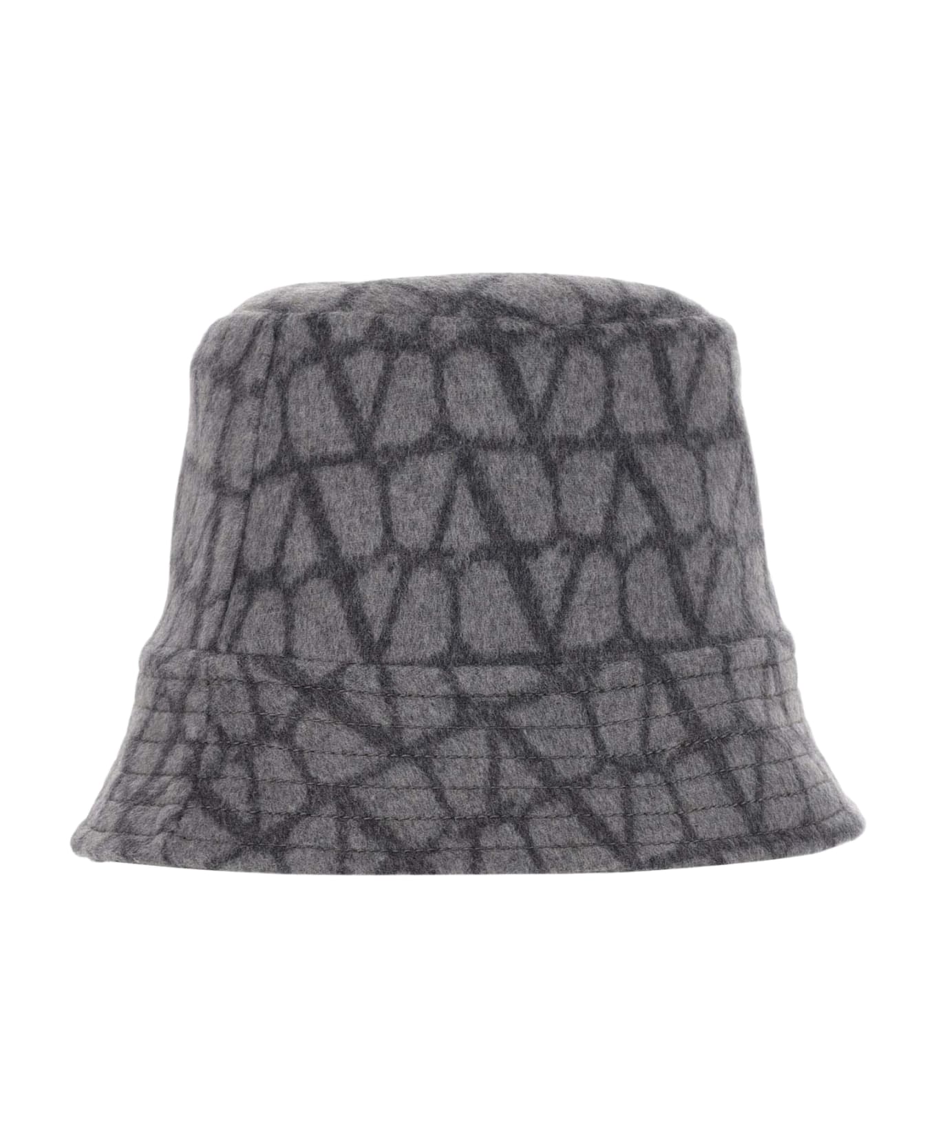 Valentino Garavani Bucket Hat Toile Iconographe Reversible - Grey