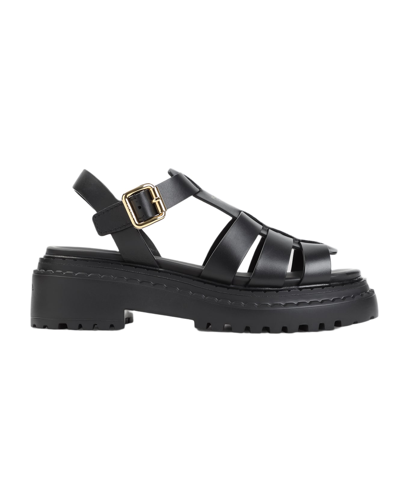 Prada Cage Sandals - Nero
