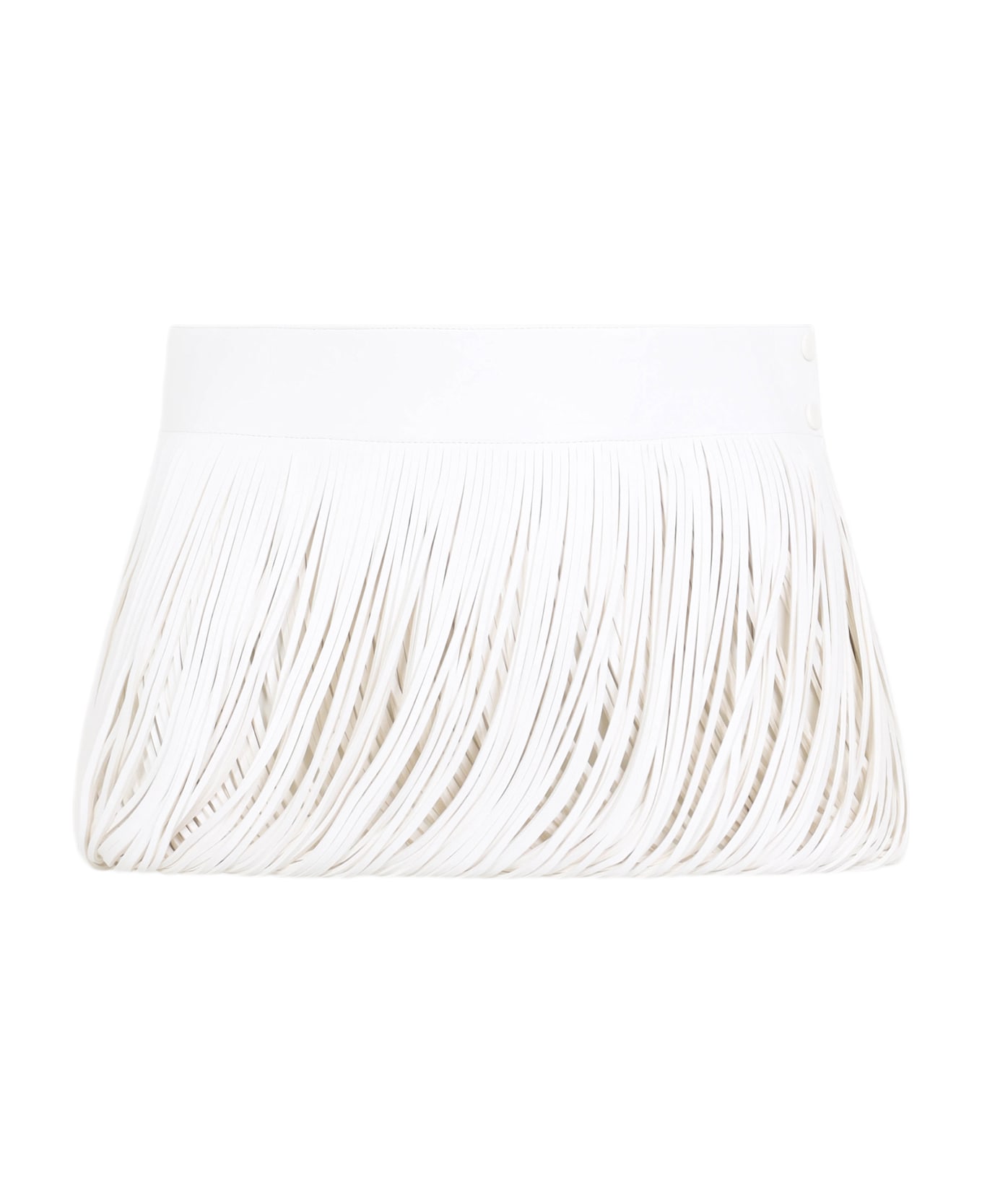 Alaia Alaïa Fringes Belt - Blanc Nacre