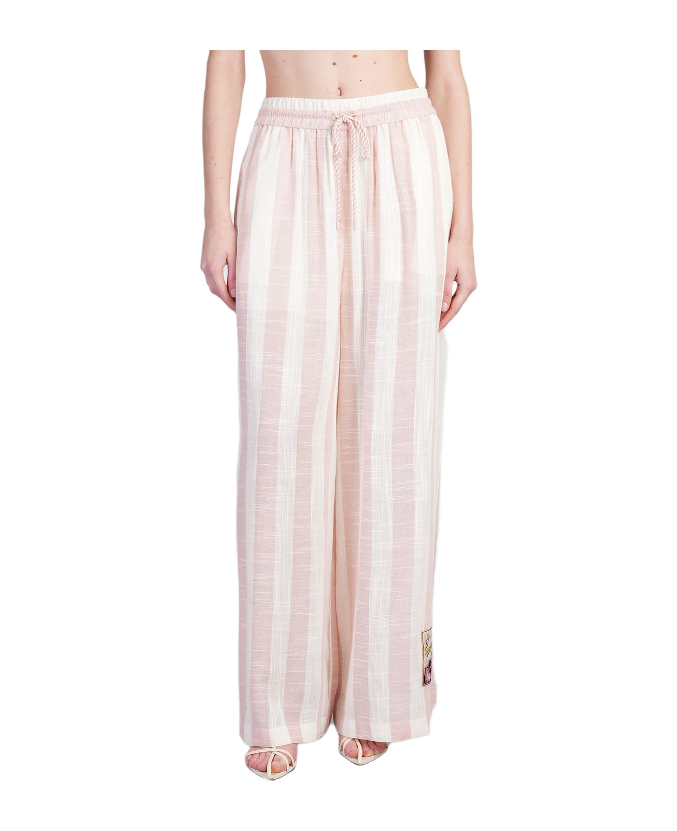 Zimmermann Pants In Beige Viscose - beige