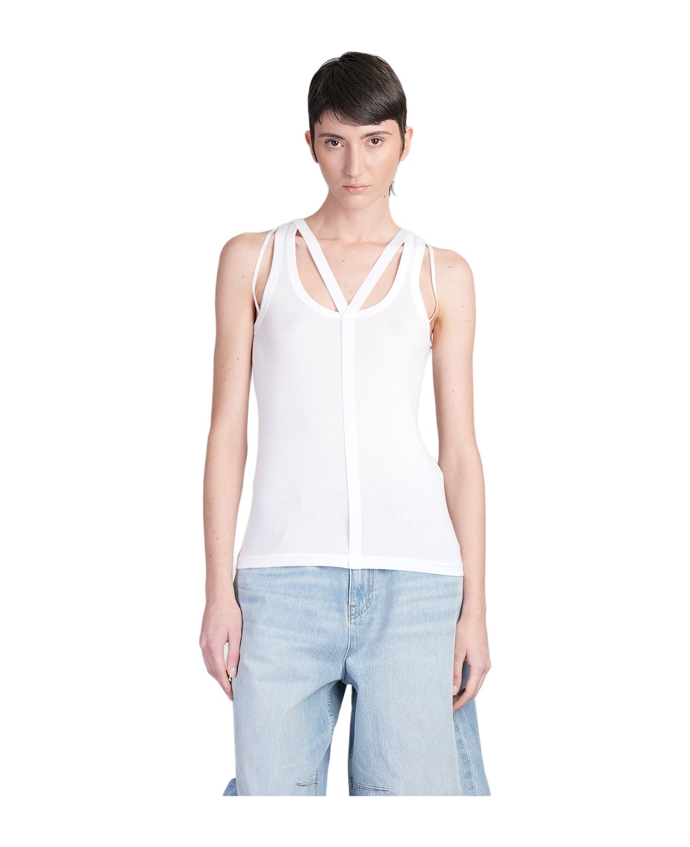 Helmut Lang Topwear In White Cotton - white