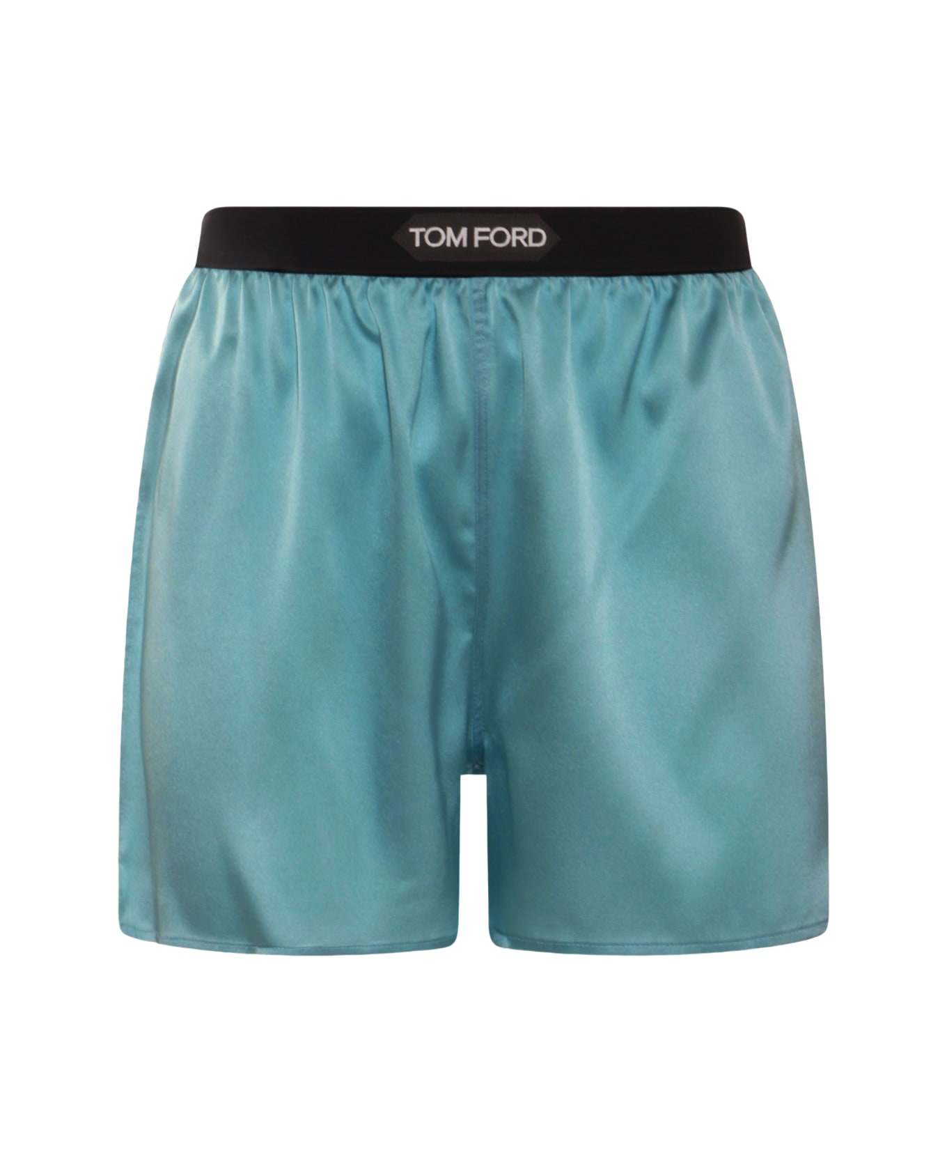 Tom Ford Light Blue Silk Short - Blue