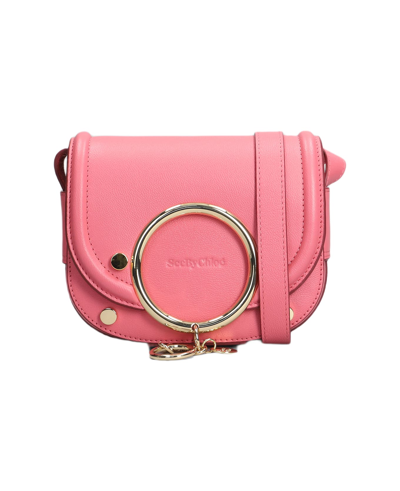 See by Chloé Mara Shoulder Bag In Rose-pink Leather - rose-pink