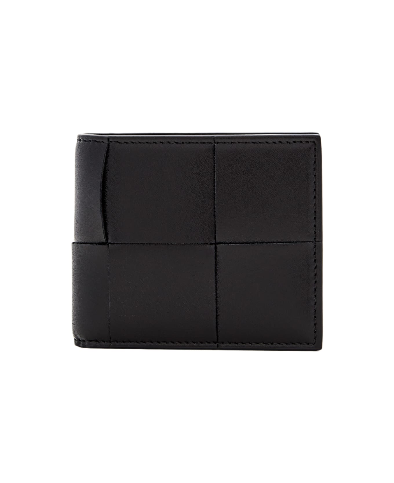Bottega Veneta Intrecciato Cassette Bi-fold Wallet - Black