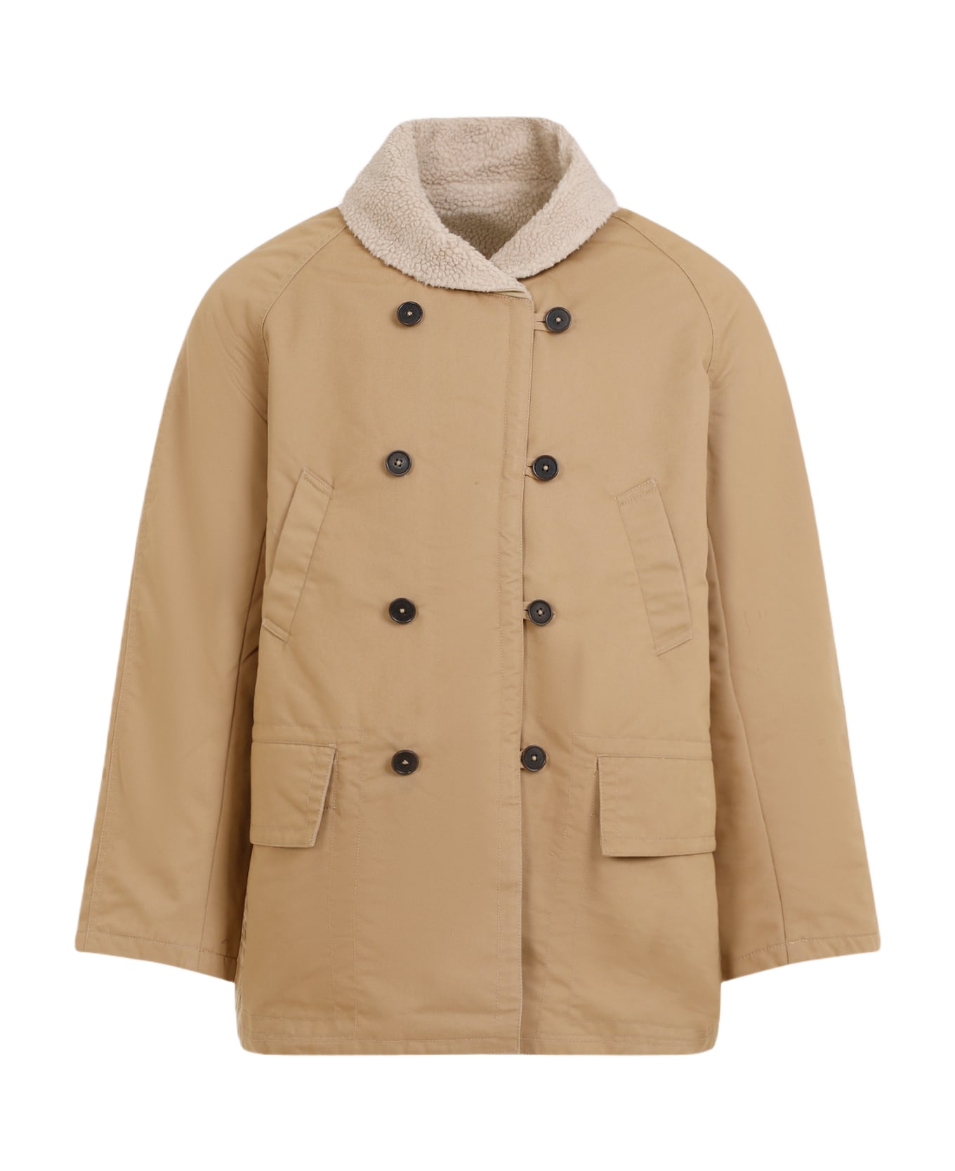 Universal Works Reversible Mackinaw Jacket - Sand