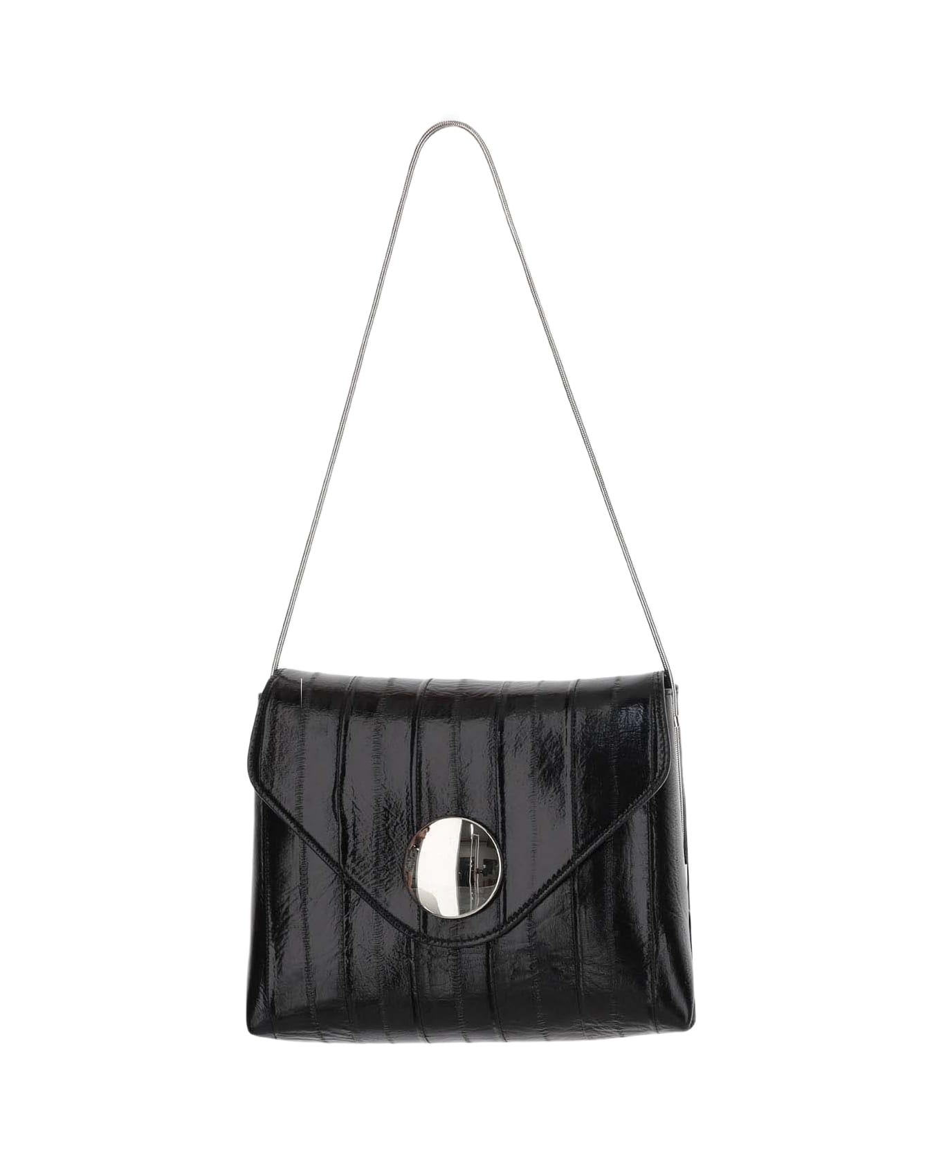 【送料&関税込】Khaite Bobbi Leather Shoulder Bag Bobbi Bag in Natural Python-Embossed Leather – KHAITE