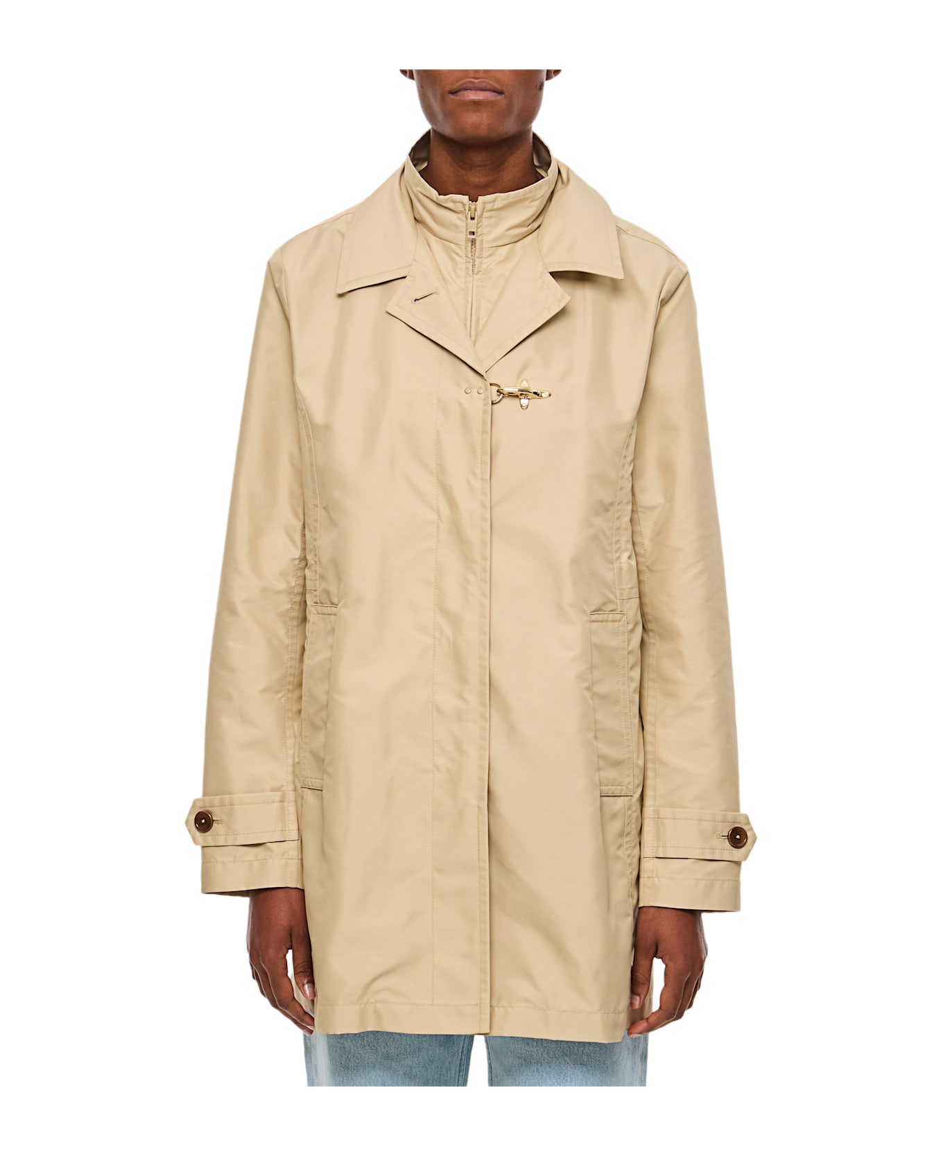 Fay Jacket Virginia Morning D.front - Sabbia