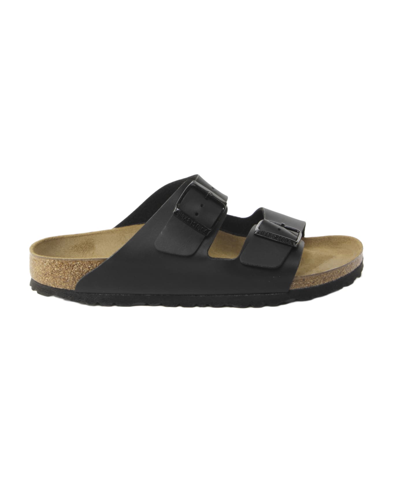 Birkenstock Leather Sandals With Double Strap - Black