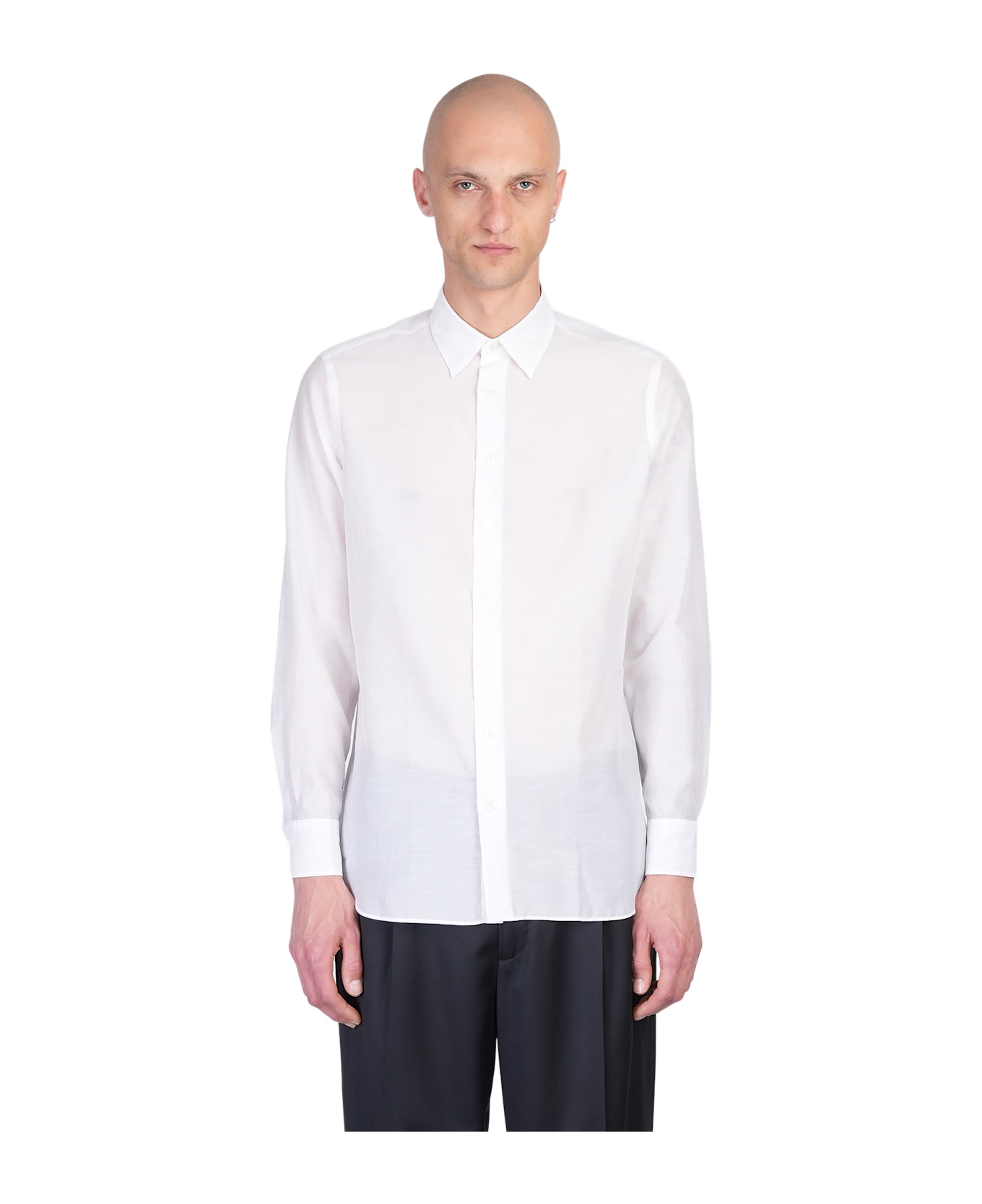 Lardini Shirt In White Cotton - white