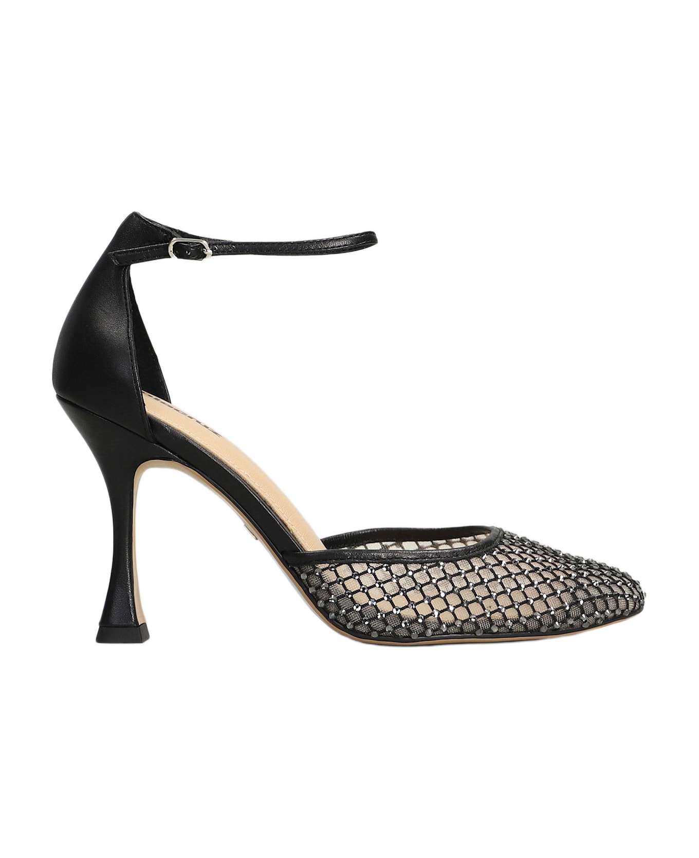 Lola Cruz Pumps In Black Leather - black