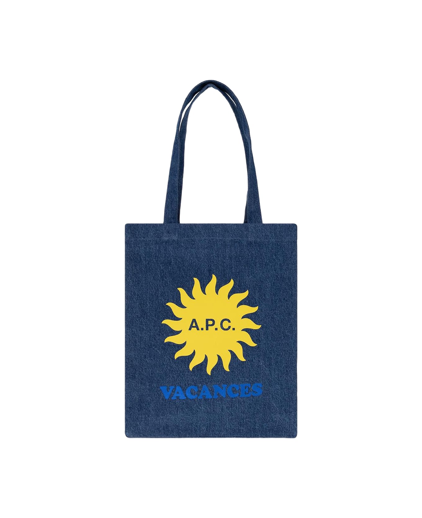 A.P.C. 'lou' Denim Shopper Bag - Blu