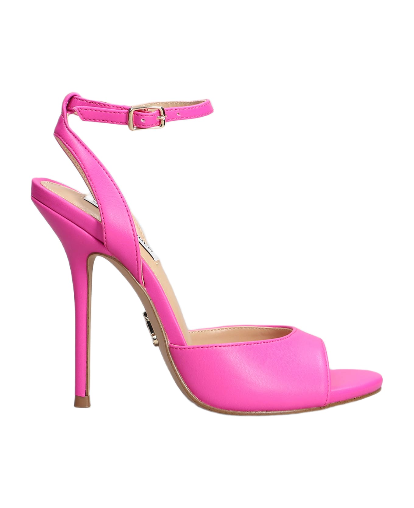 Steve Madden Halsey Sandals In Fuxia Leather - fuxia