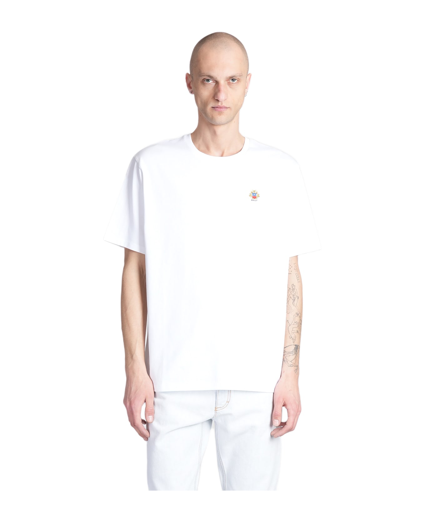 Bally T-shirt In White Cotton - white