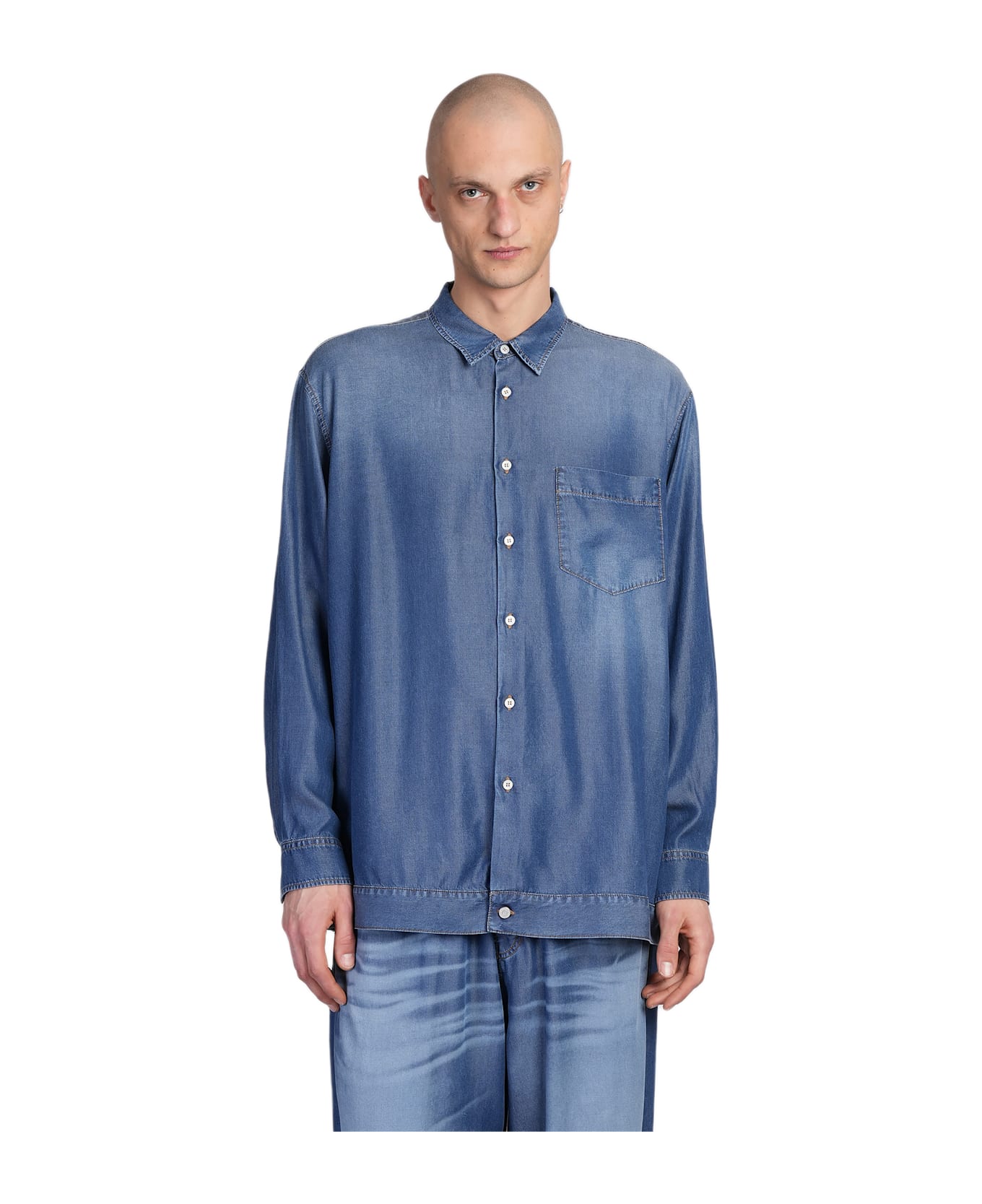 Magliano Shirt In Blue Denim - blue