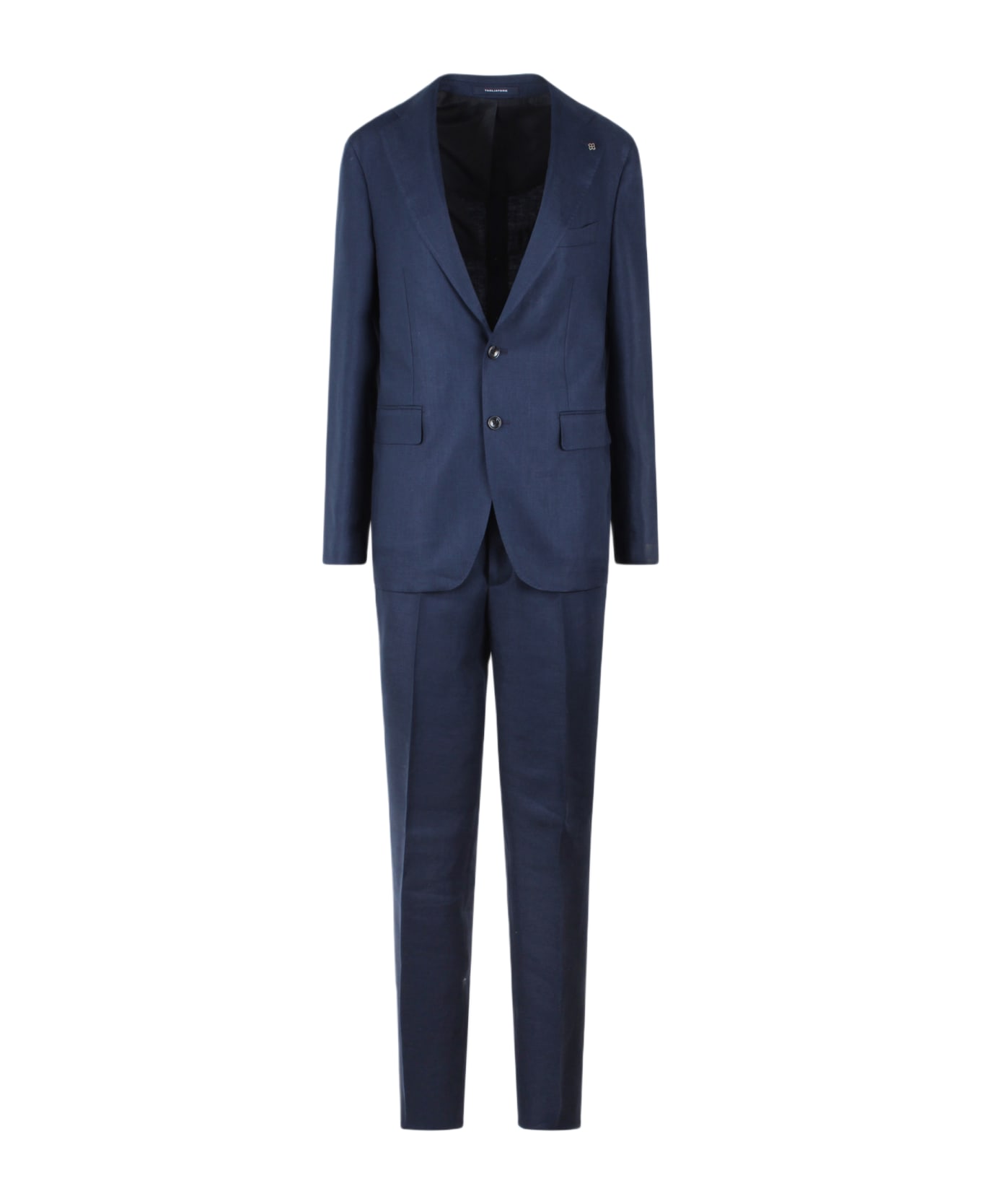 Tagliatore Linen Single-breasted Tailored Suit - Blue