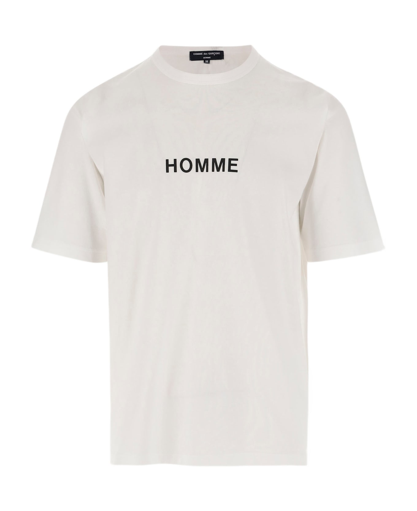 Comme des Garçons Cotton T-shirt With Logo - White