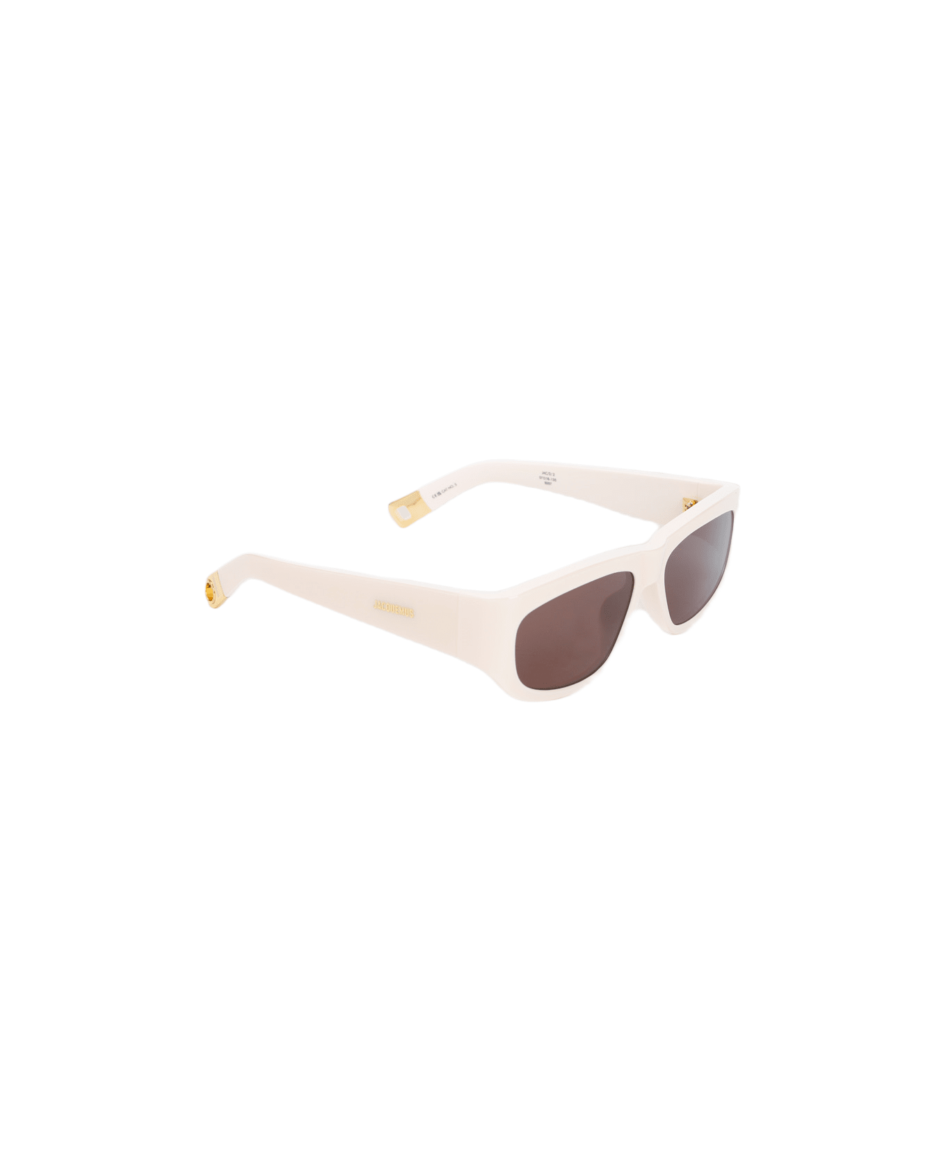 Jacquemus Pilota Sunglasses - Cream Yellow Gold Brown