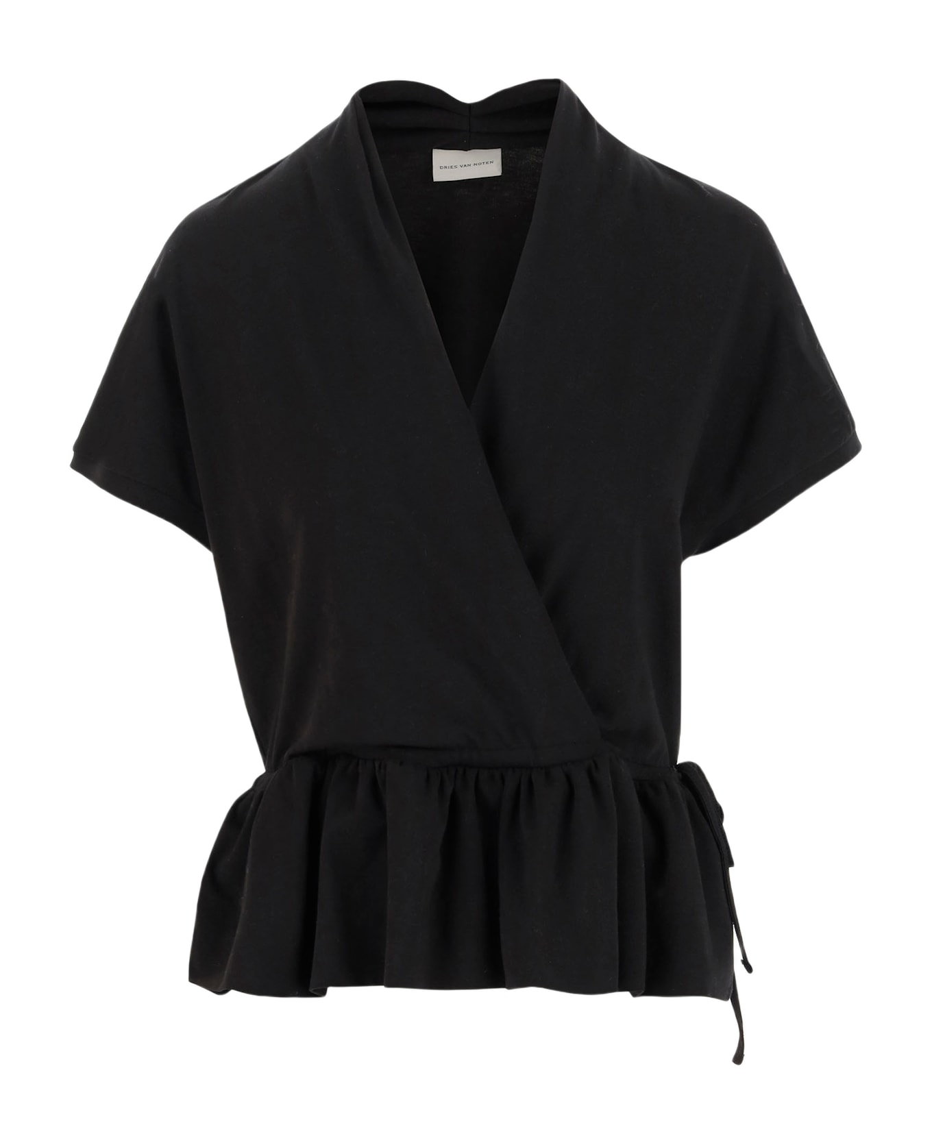 Dries Van Noten Cotton T-shirt - Black