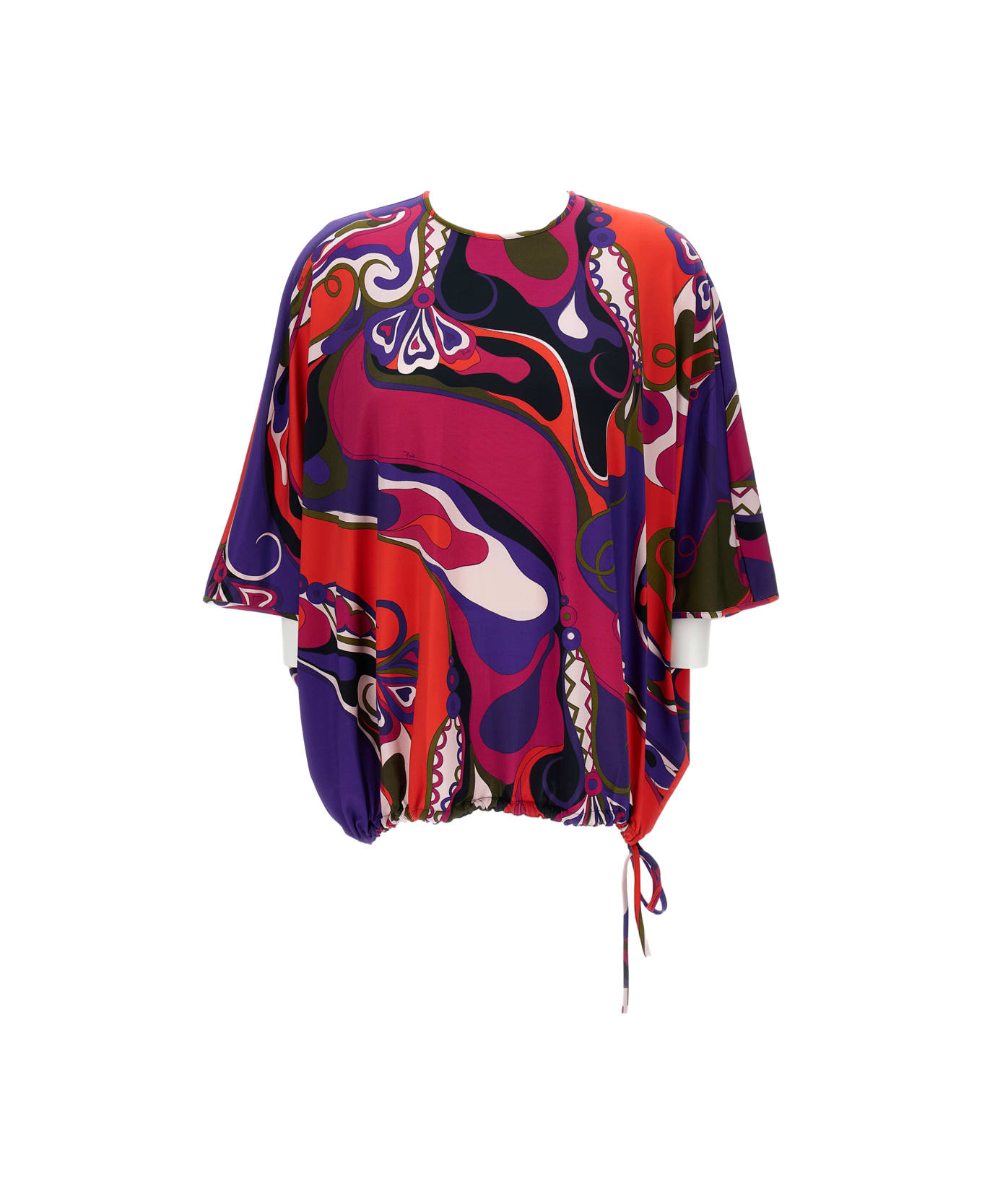 Pucci Satin Jersey Blouse - MultiColour
