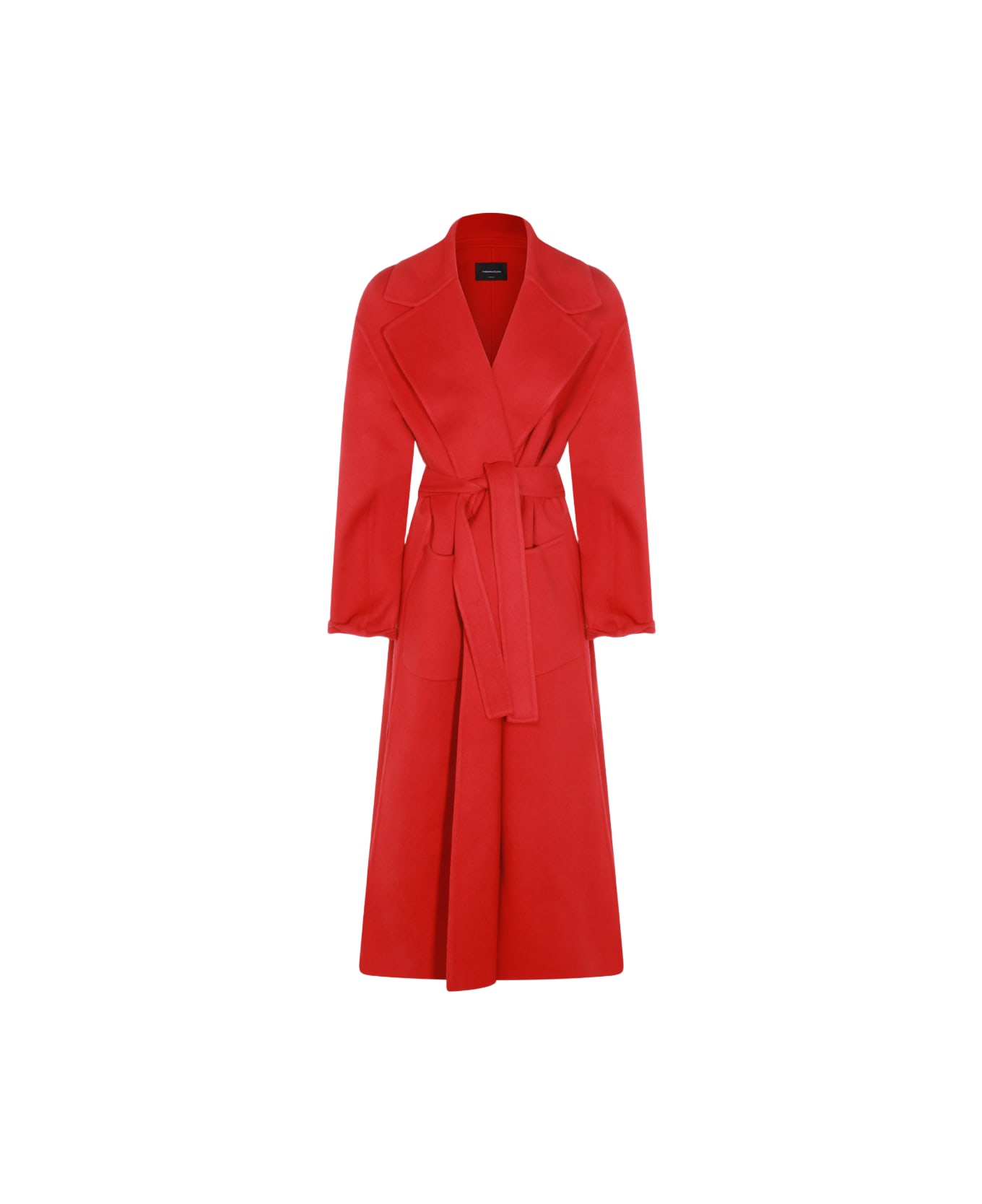 Fabiana Filippi Red Wool Coat - Red