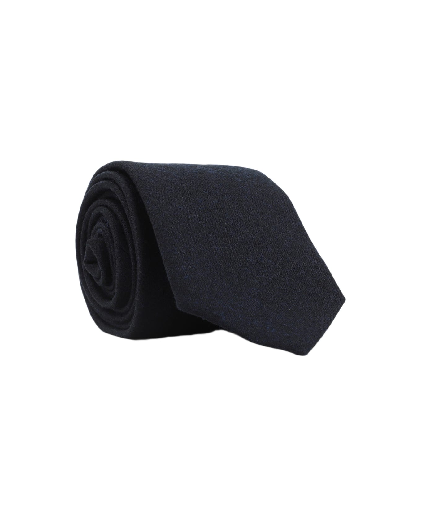 Canali Flannel Tie - Navy
