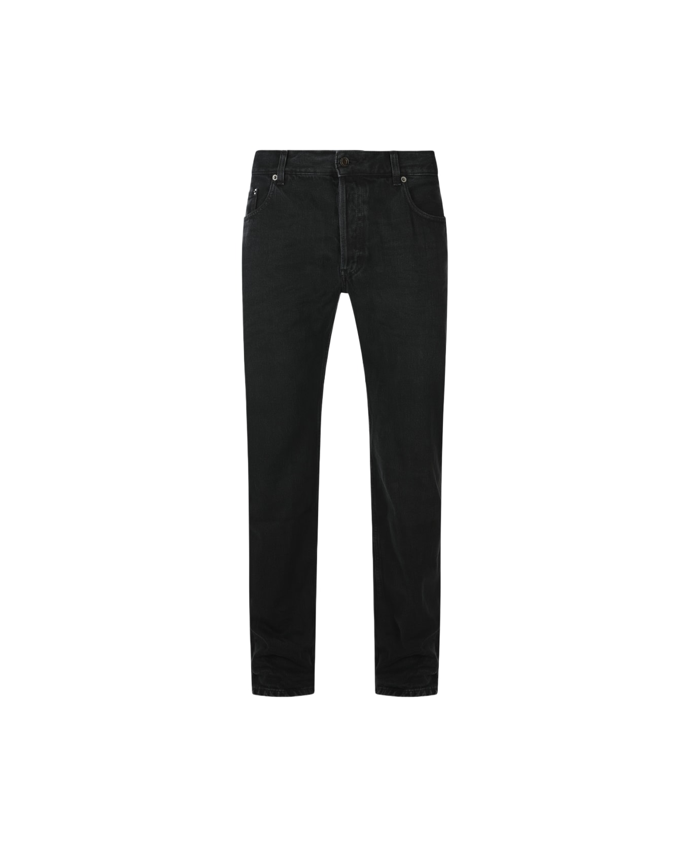 Saint Laurent Black Cotton Denim Jeans - Black