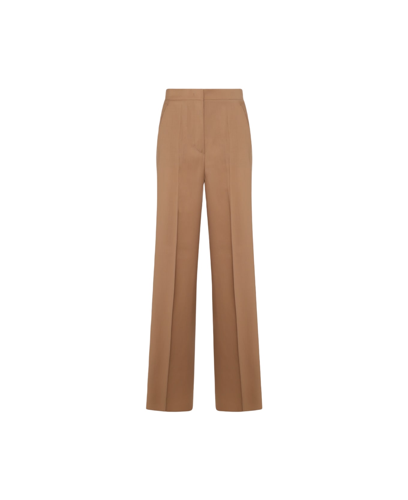 Max Mara Brown Wool Pants - Brown