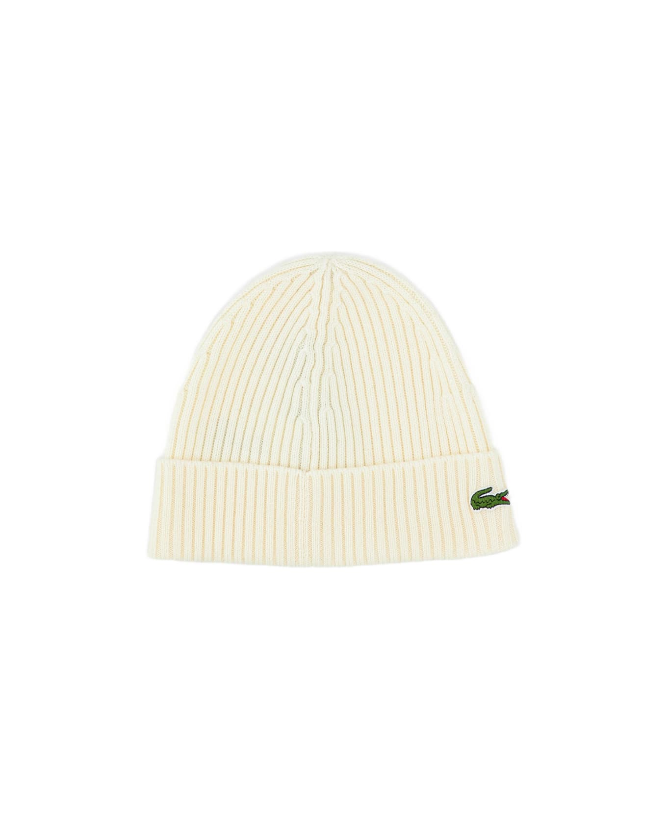 Lacoste Wool Cap - White