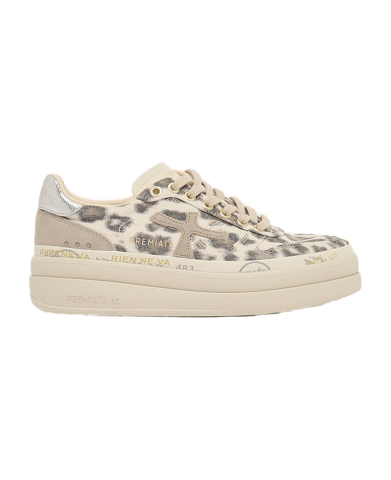 Premiata Micol Sneaker - ECRU
-ANIMALIER