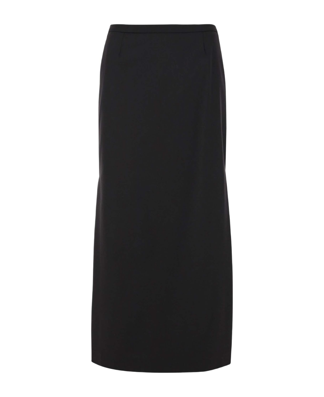 Dolce & Gabbana Long Stretch Jersey Skirt - Nero