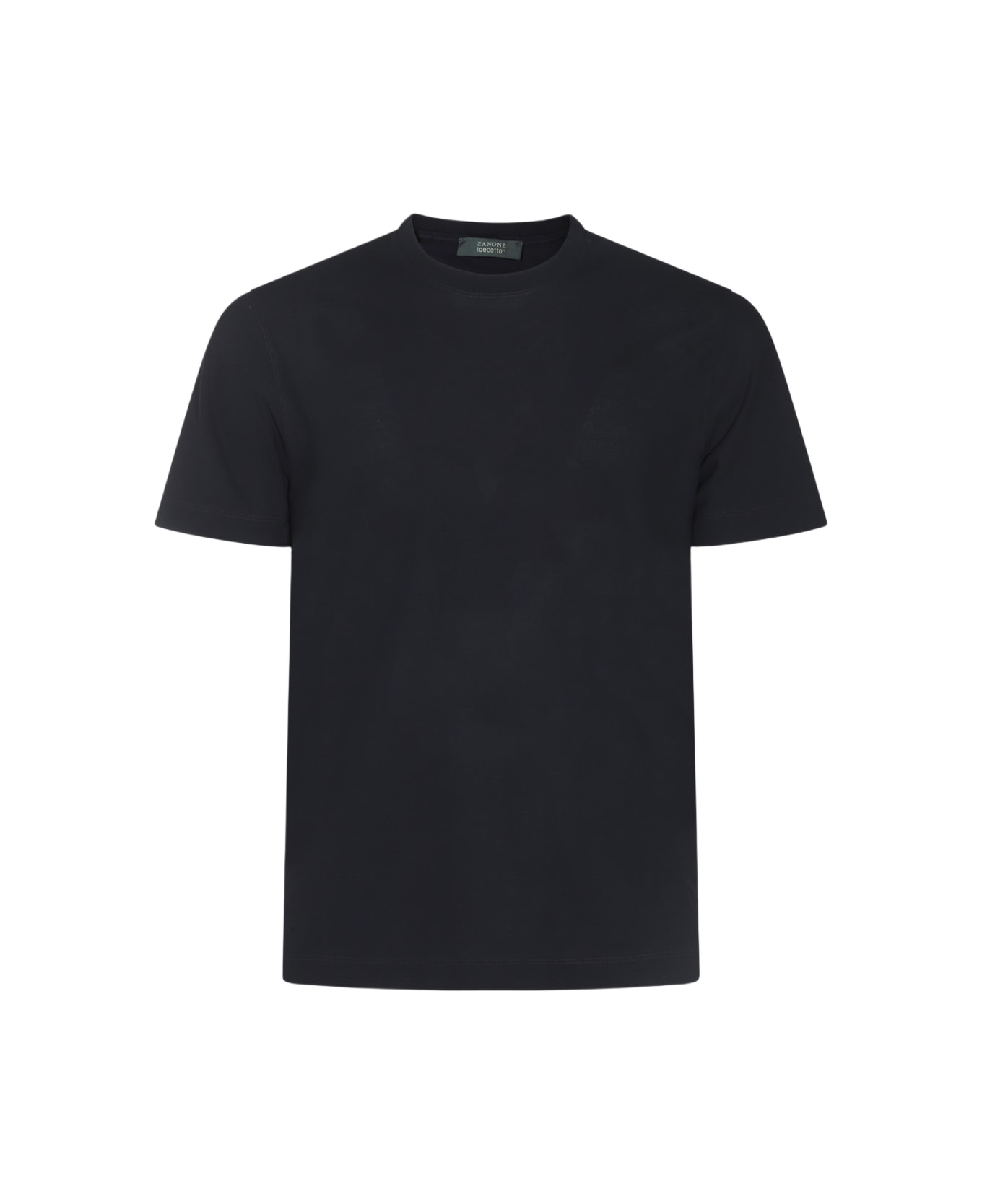 Zanone Blue Cotton T-shirt