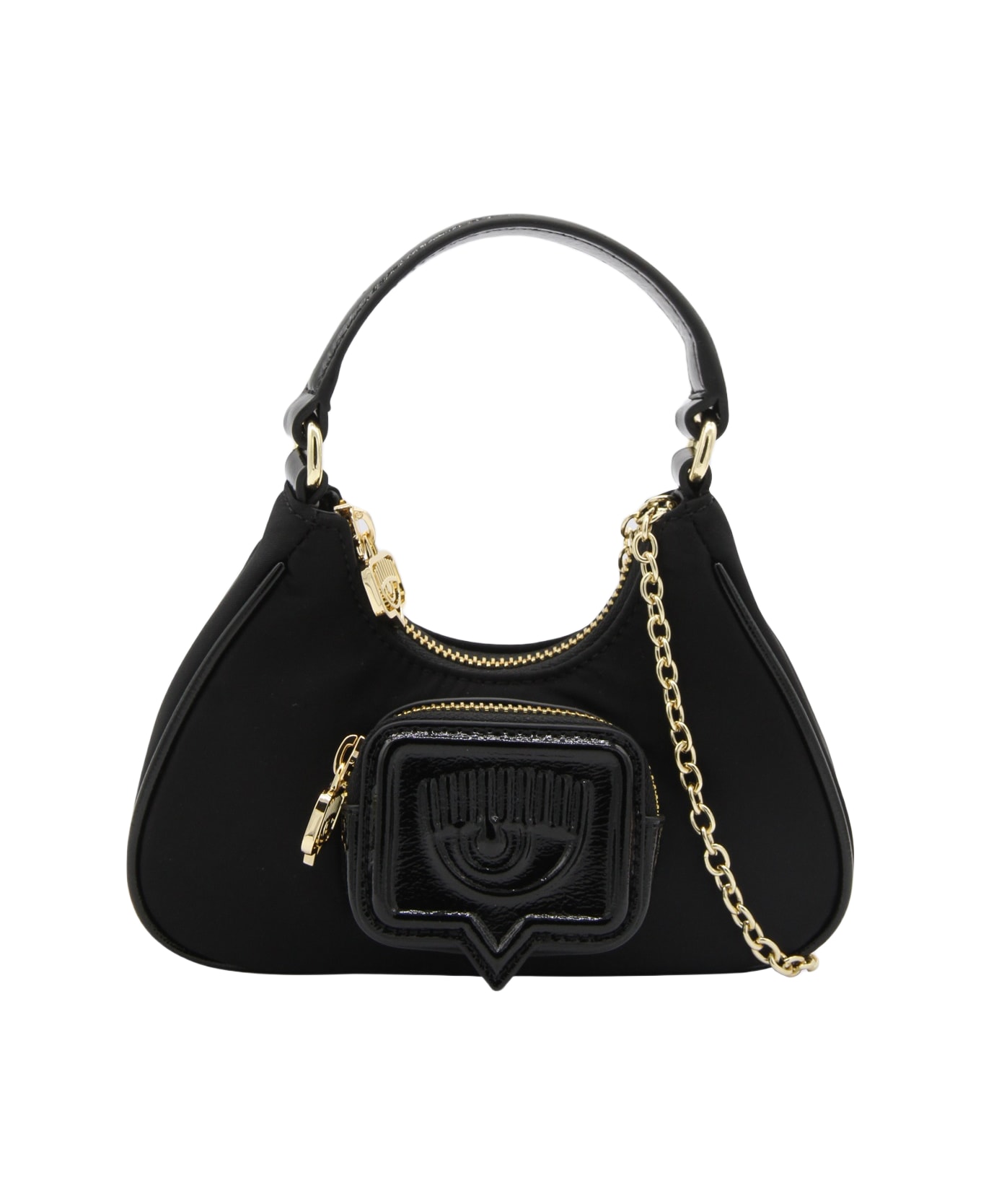 Chiara Ferragni Black Top Handle Bag - Black