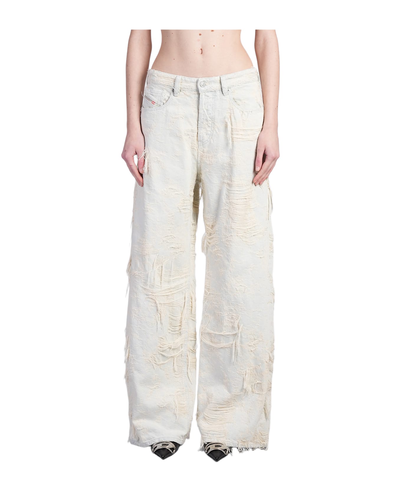 Diesel 1996 D Sire Jeans In White Denim - white