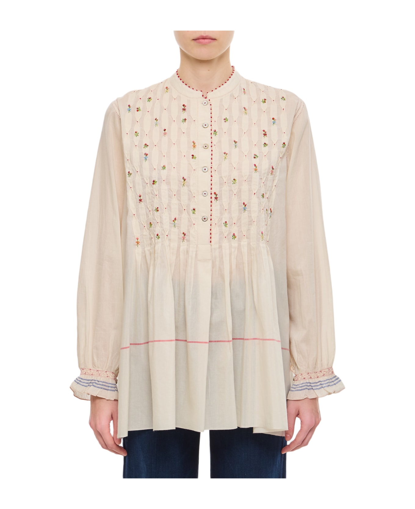 Péro Cotton And Silk Shirt - As Multi