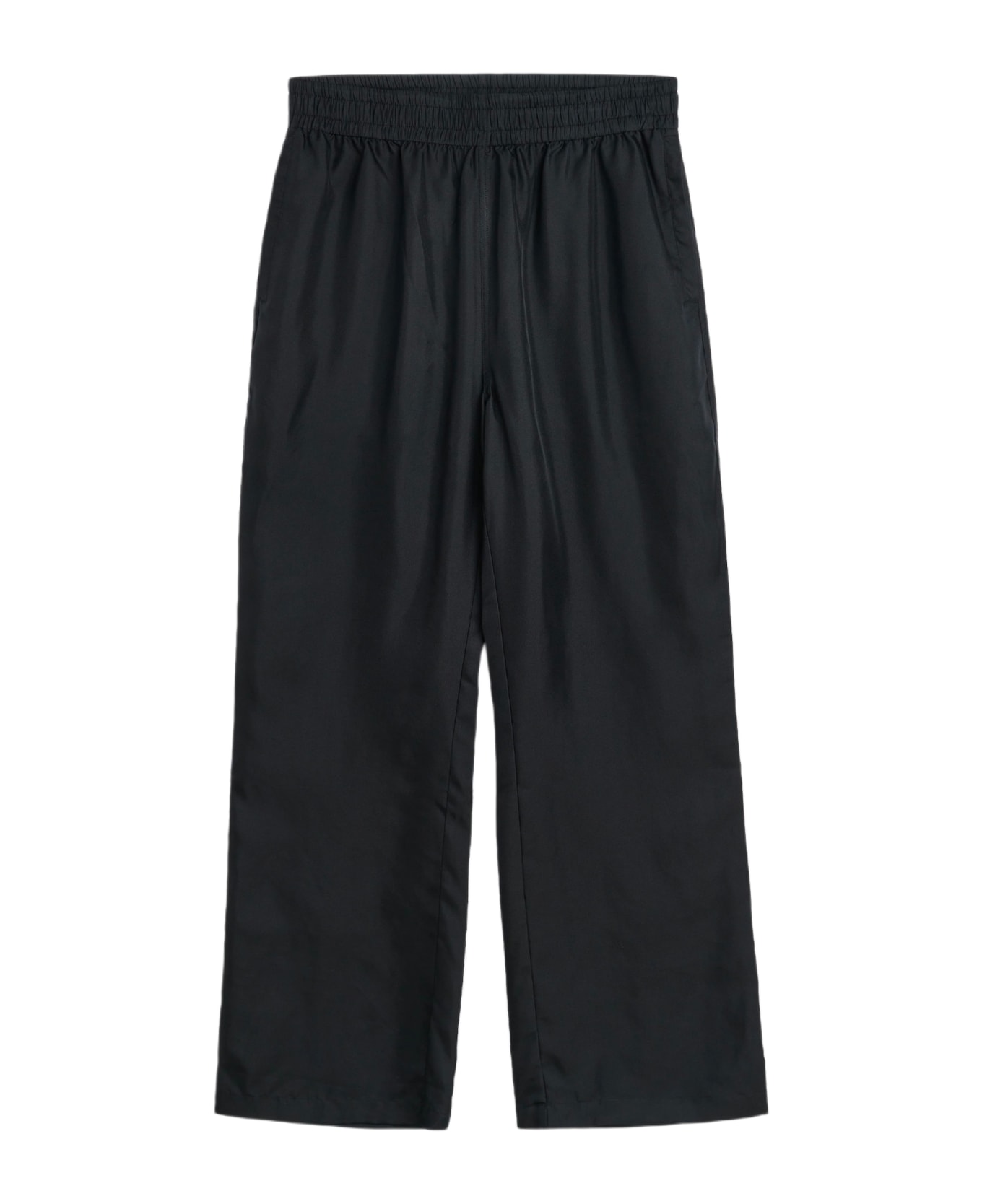 Sunflower #4133 Black silk pant with elasticated waistband - Silk Pant - Nero