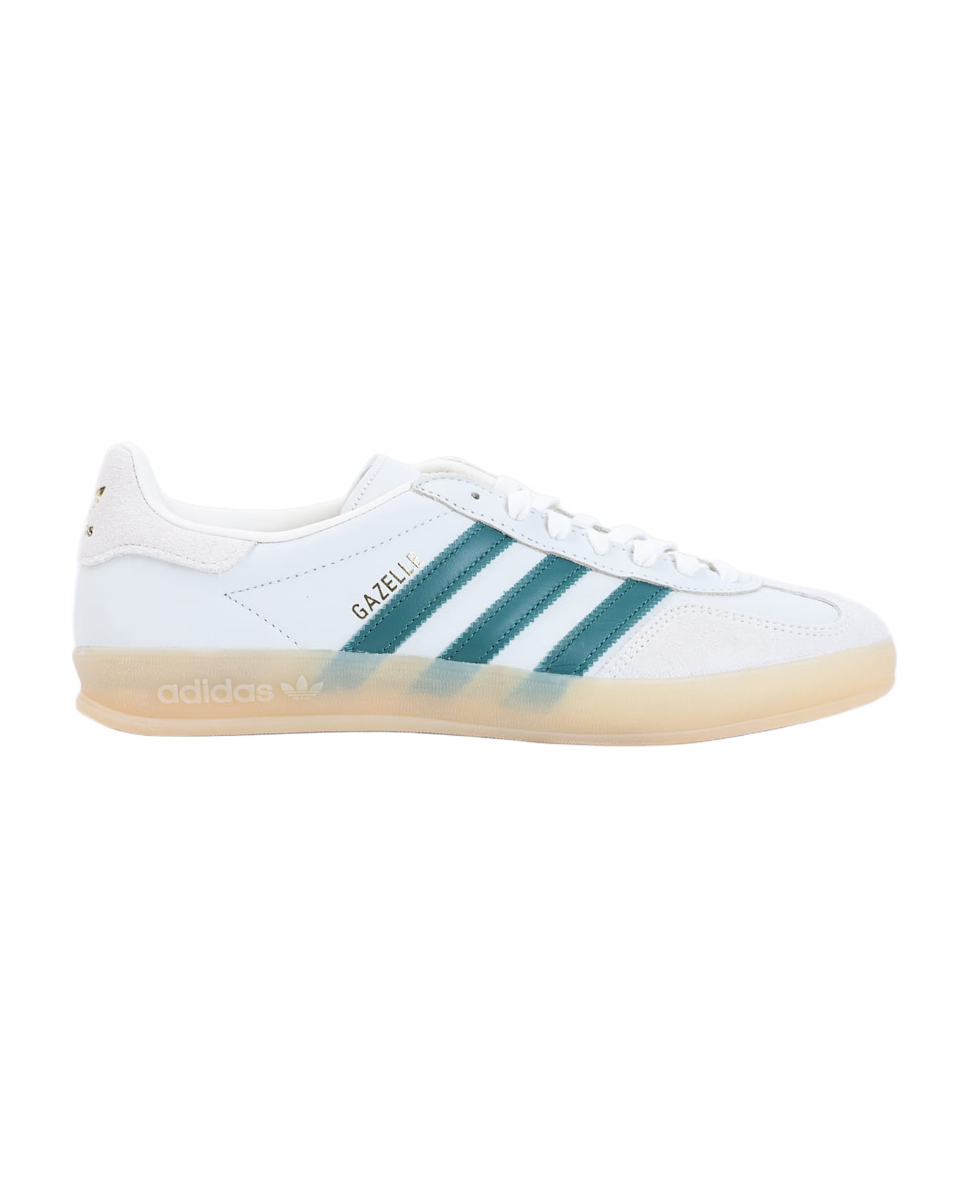 Adidas Gazelle Indoor Sneakers - Cream White Collegiate Green