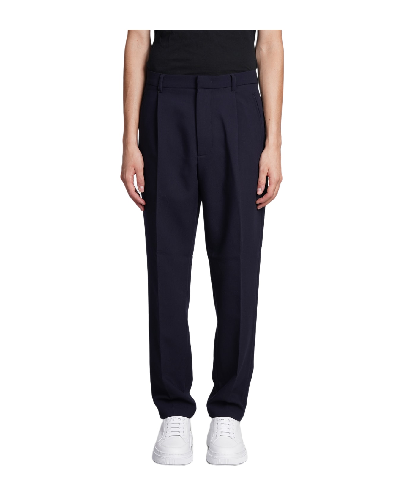 Emporio Armani Pants In Blue Polyester - blue