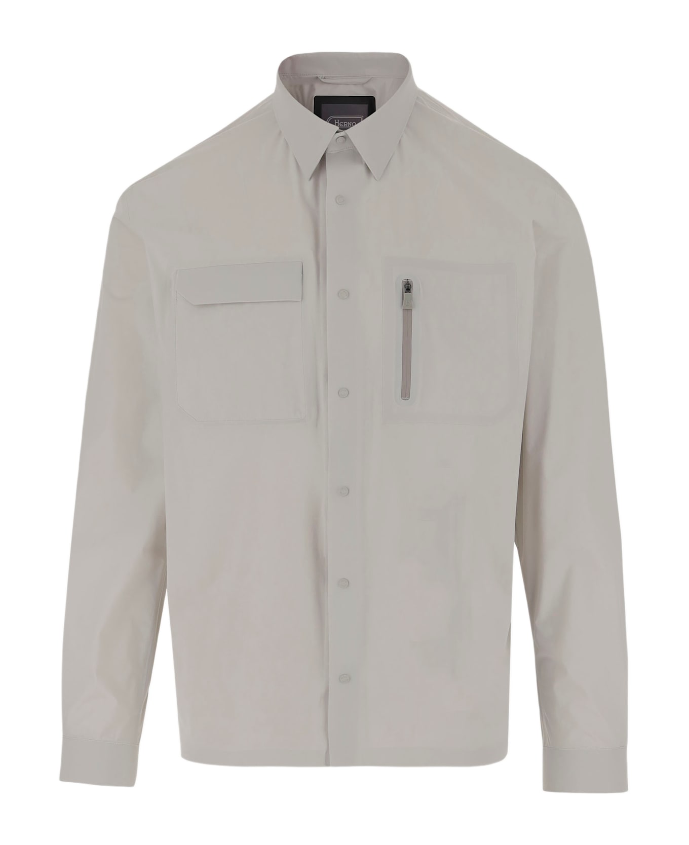 Herno Stretch Nylon Master Shirt - Light Grey