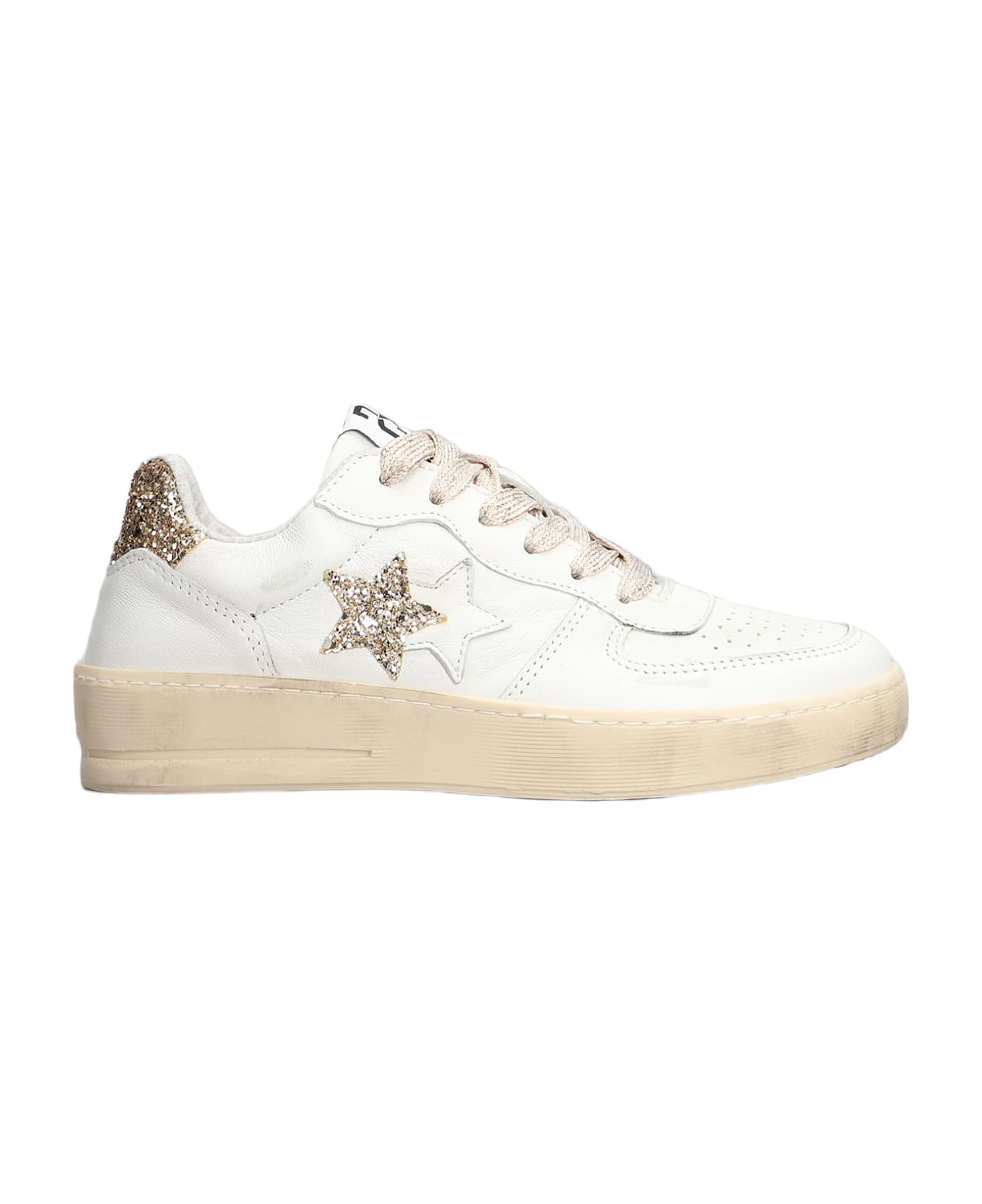 2Star Padel Star Sneakers In White Leather - white スニーカー