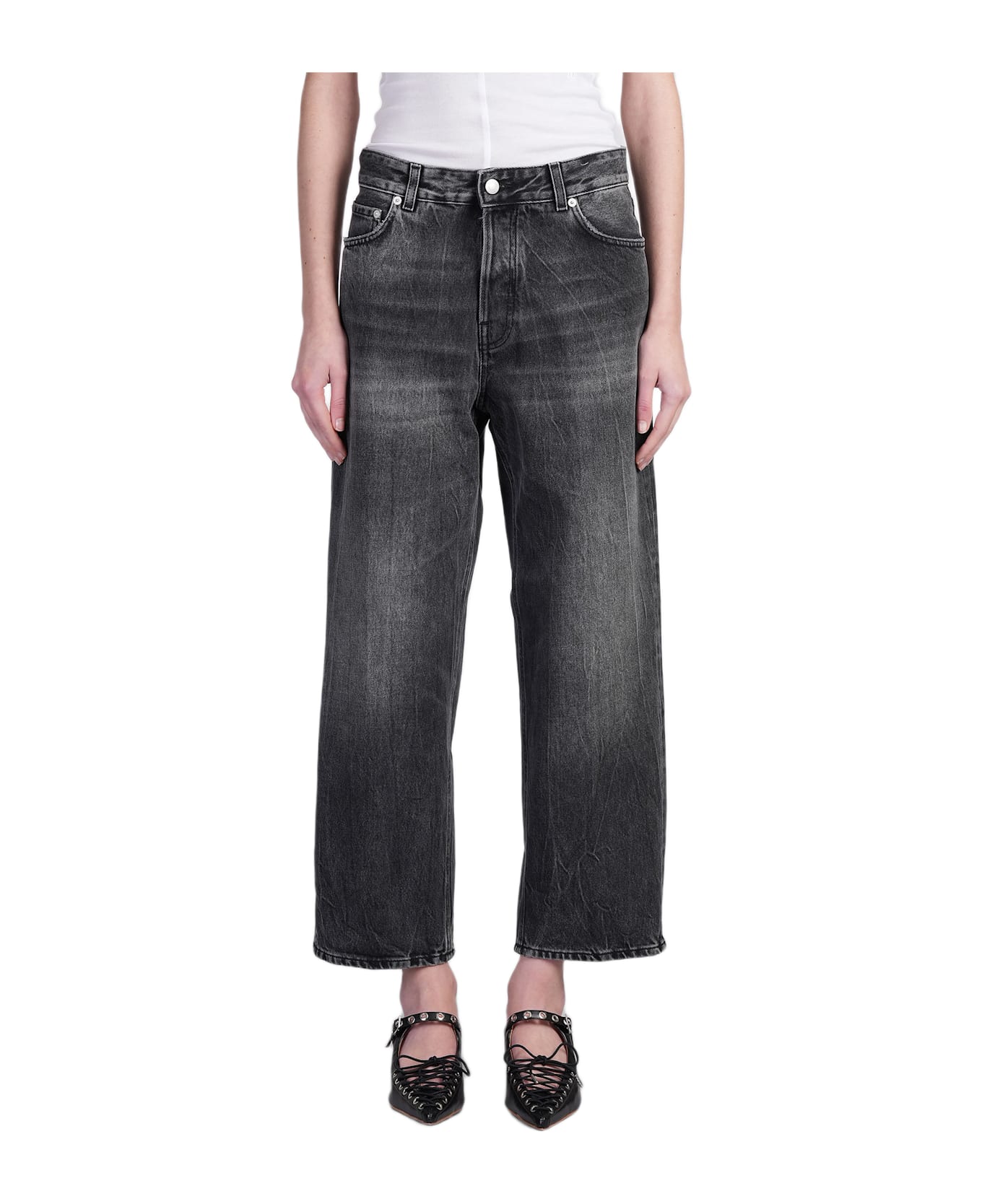 Haikure Betty Jeans In Black Denim - black