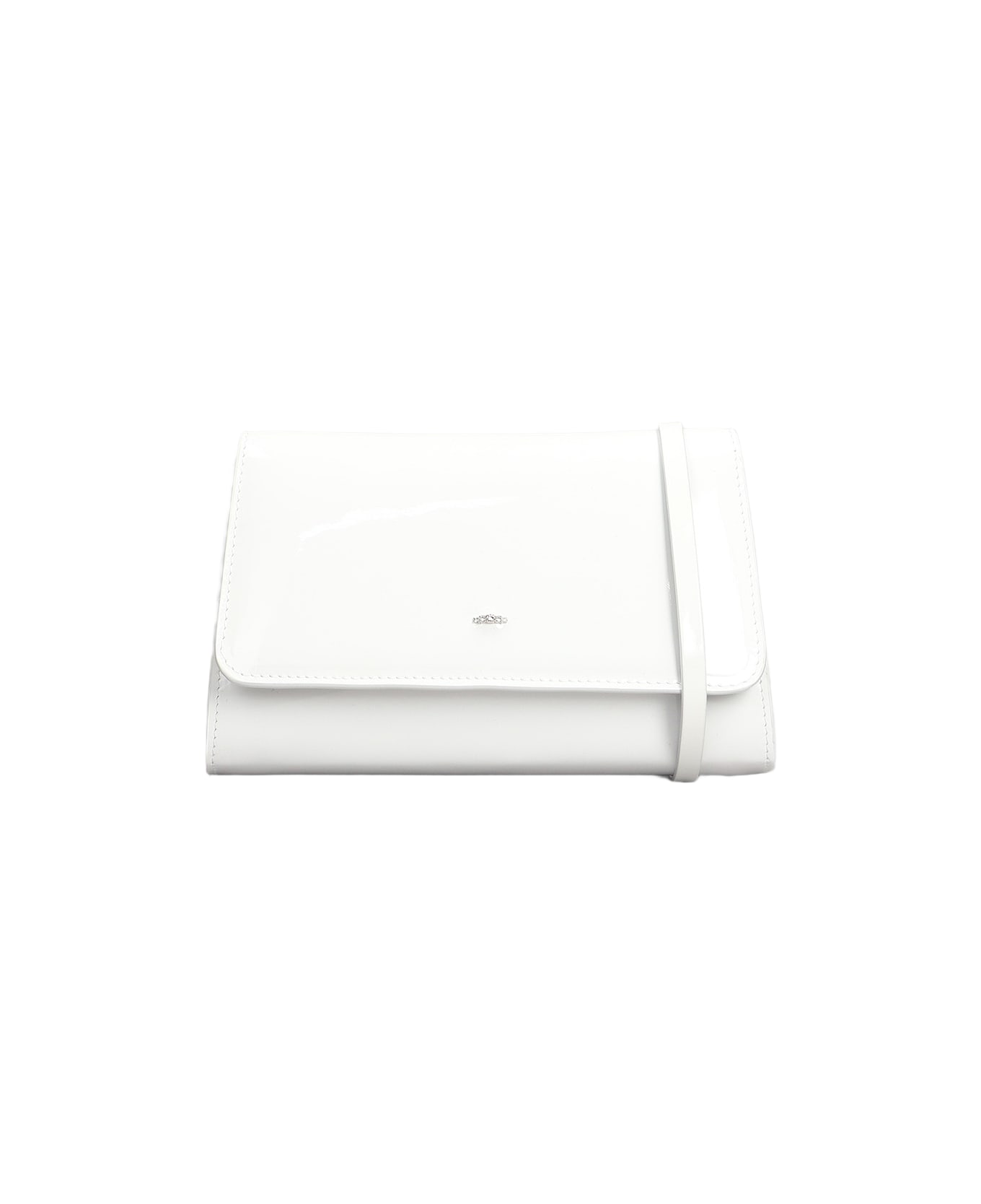 Giuseppe Zanotti Cleopatra Clutch In White Patent Leather - white